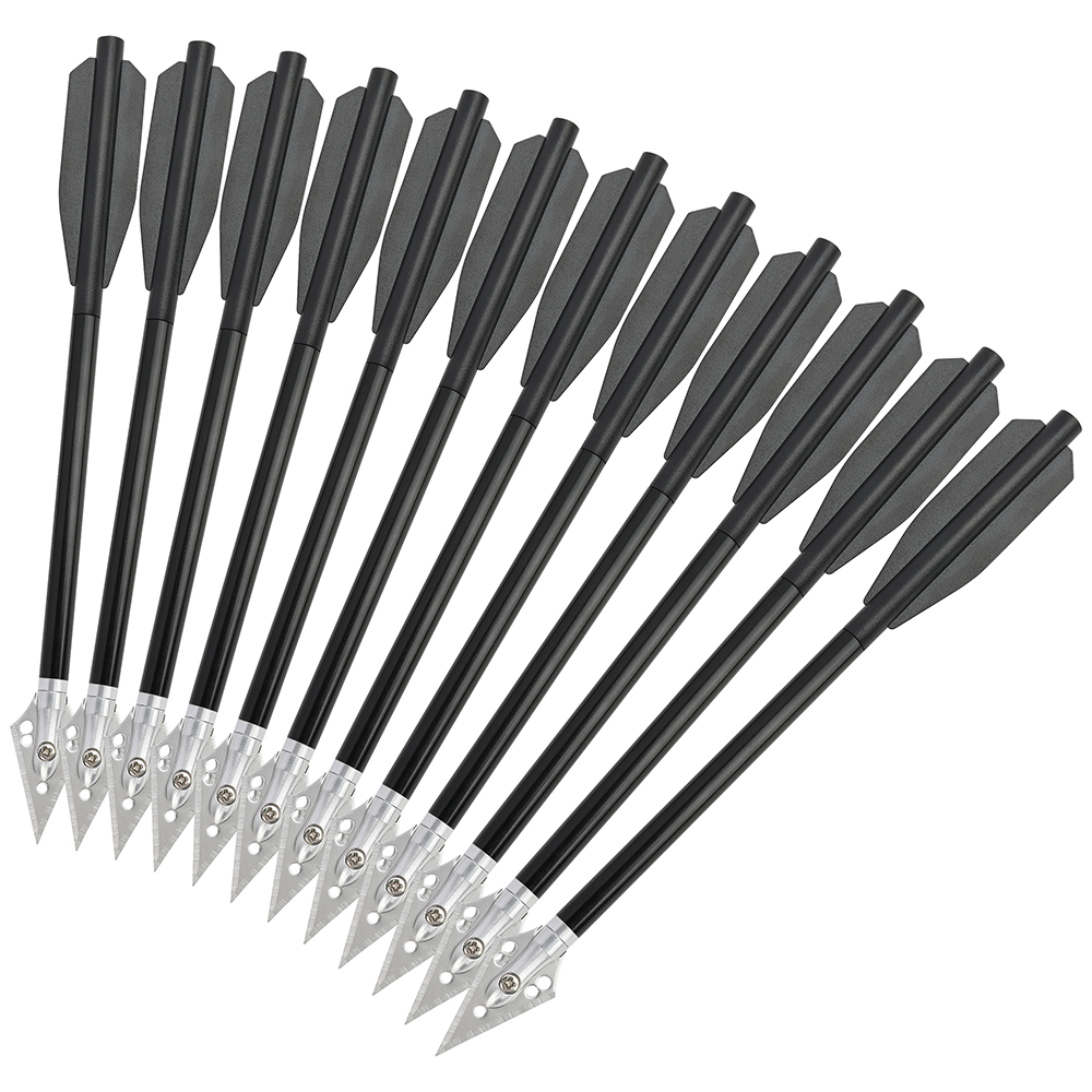 Mini Aluminum Blade Arrows 6pcs – Gold/Black