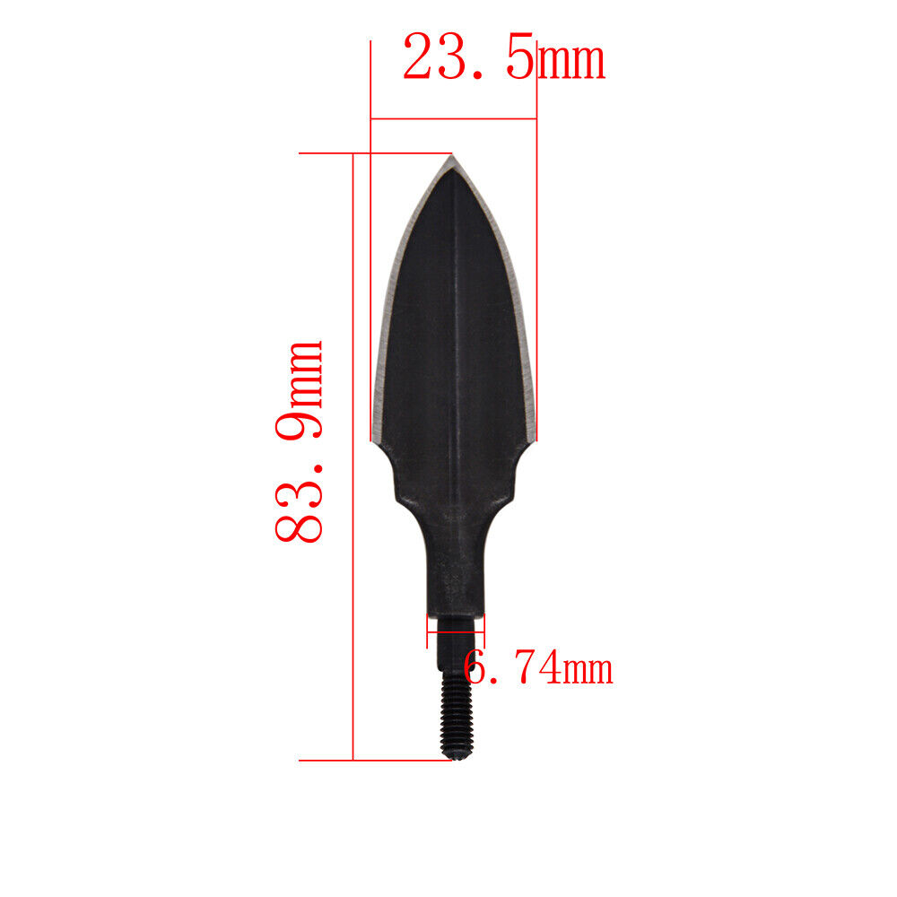 6 Archery Retro Arrowheads Traditional Broadheads Screw Tips Bow Hunting Shoot