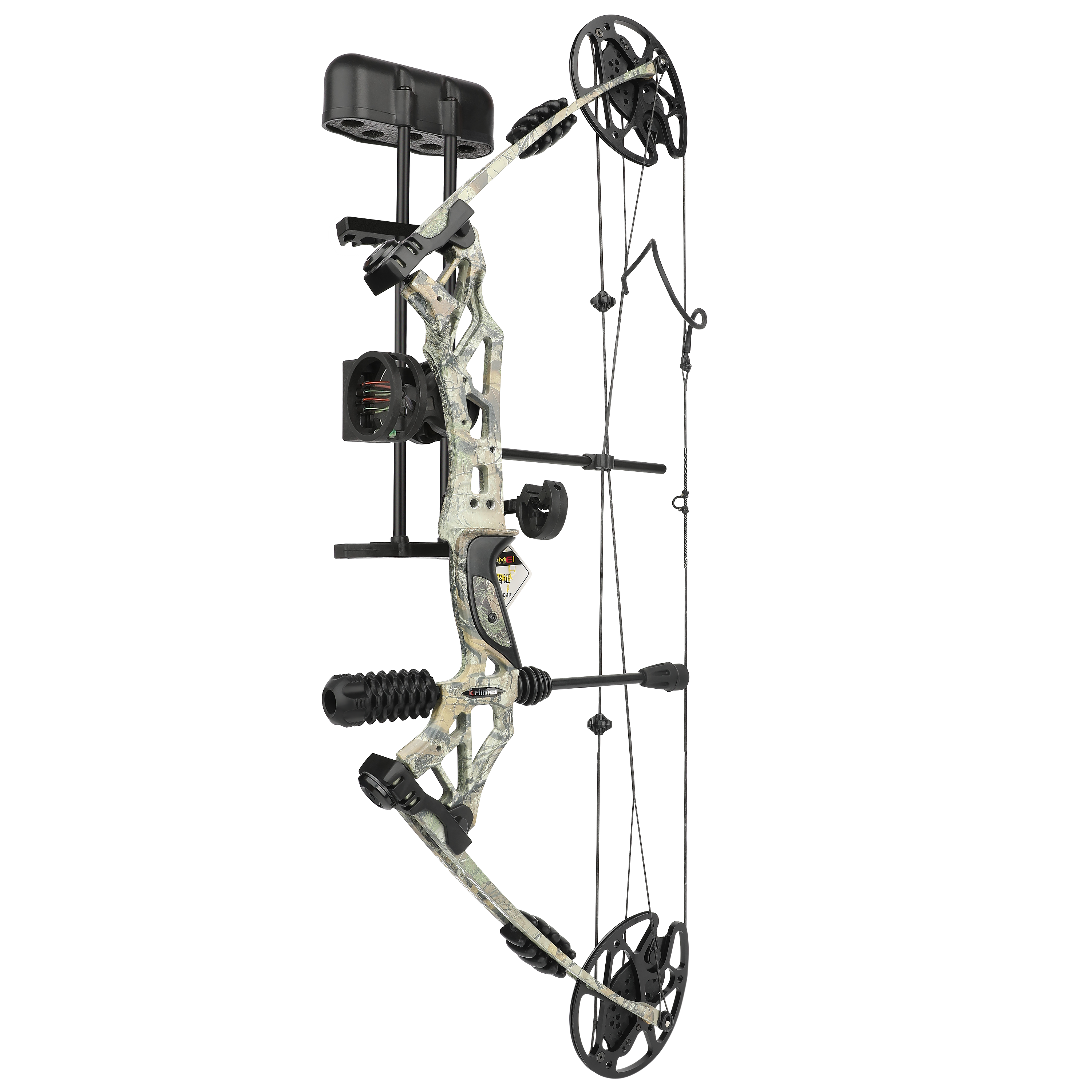 Kaimei Han Compound Bow 30-60lb Red Camo Set