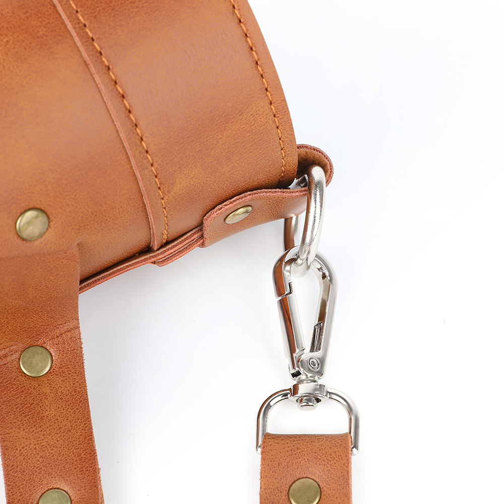 AME Brown Leather Quiver Adjustable Multi-Use