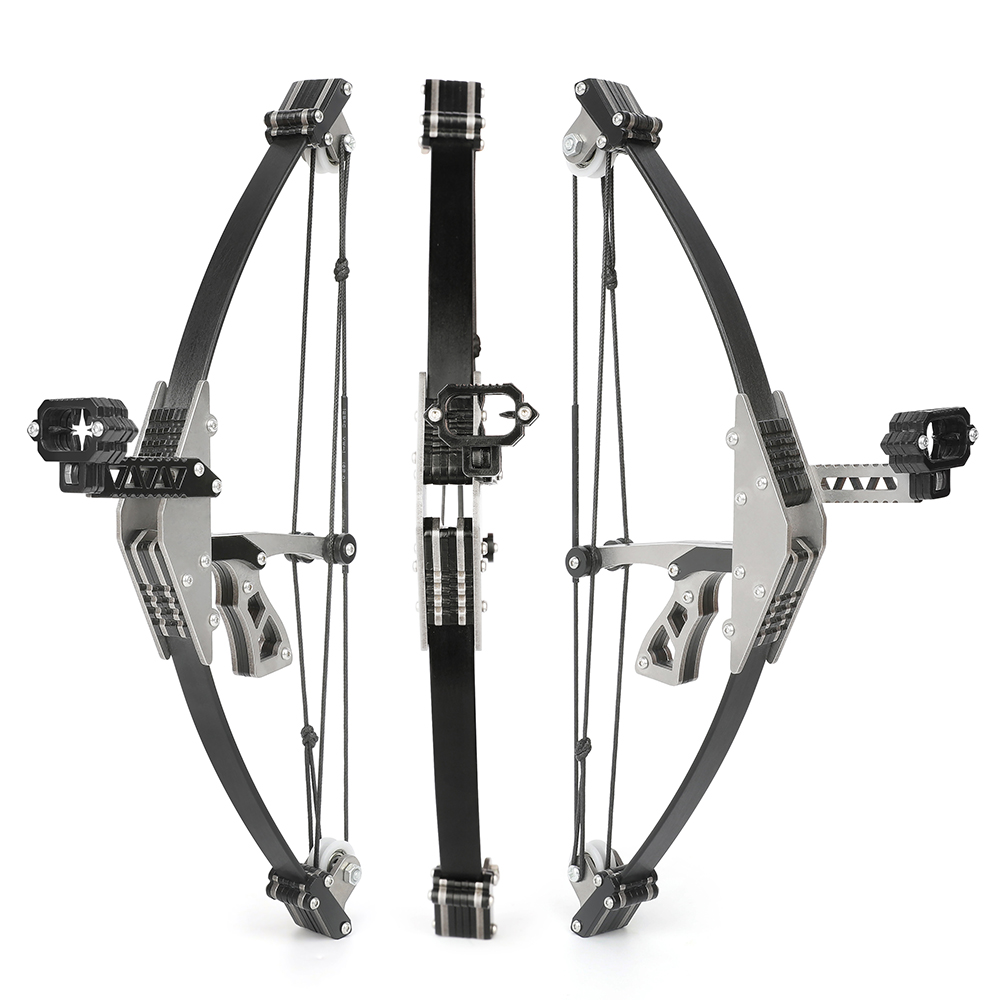 Mini Compound Bow with Short Axle Triangle Cam (Upgraded Stainless Steel)