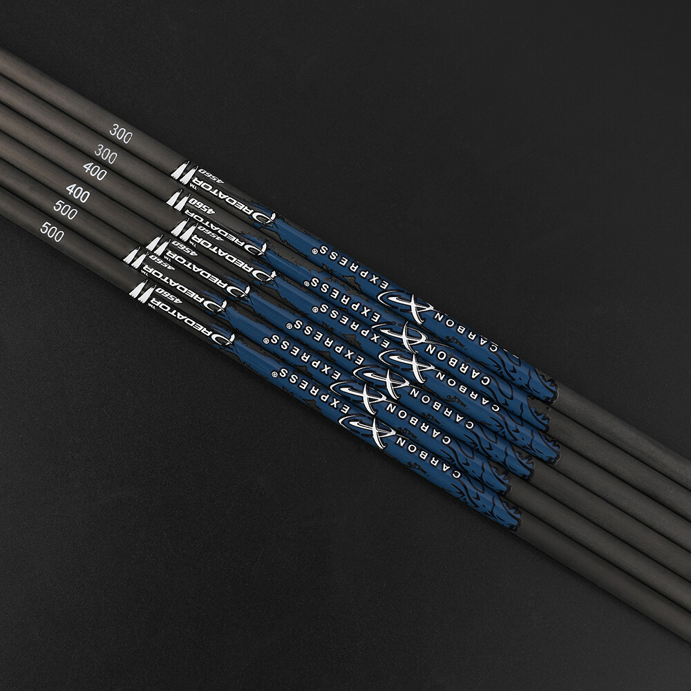 6/12pcs Pure Carbon Arrow Shafts 31" for Archery Bows