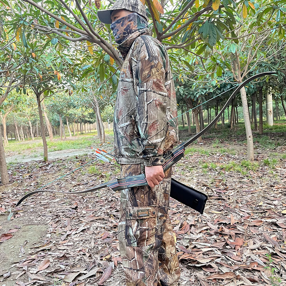 62" Archery Takedown Recurve Bow Set – Laminated Wood & Fiberglass