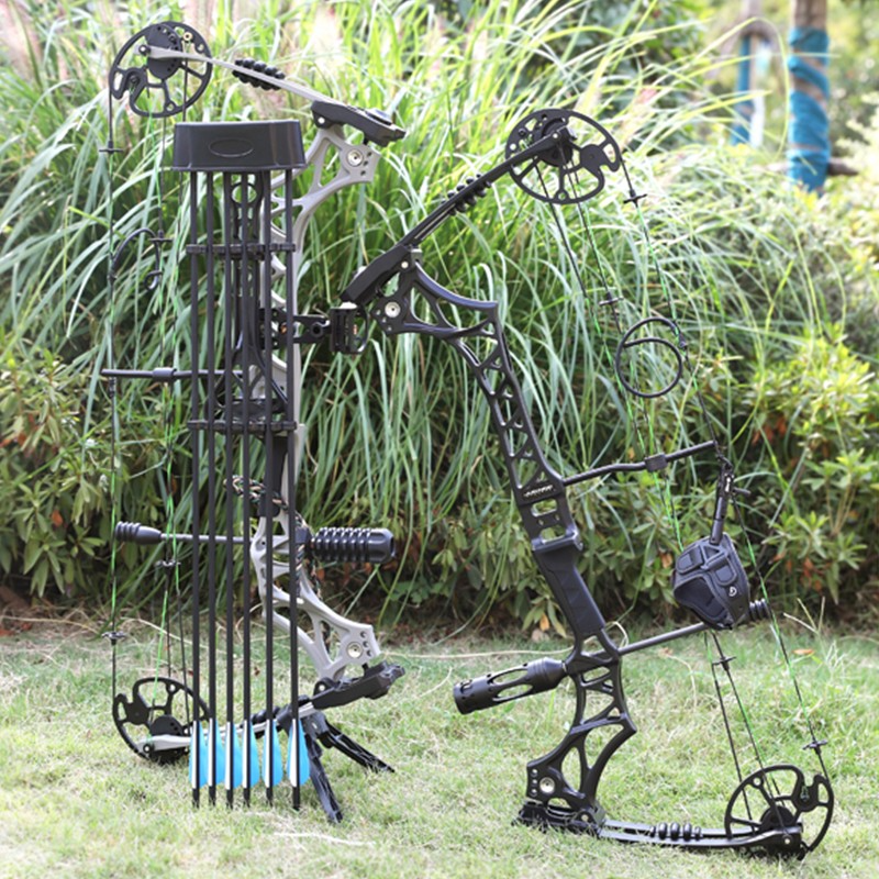 M129 Compound Bow Set 30-70lbs Adjustable 320fps Hunting Shoot Target