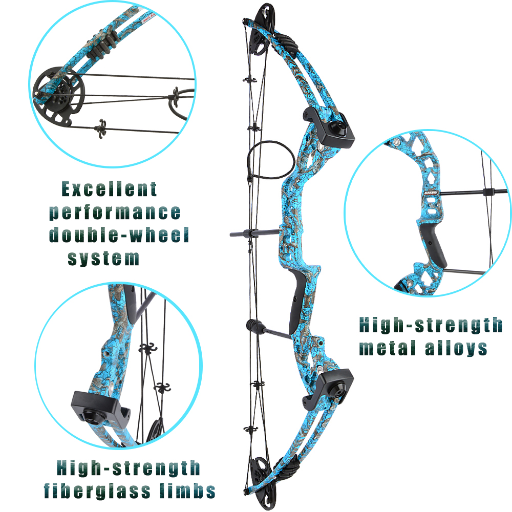Warship Compound Bow Set 30–55lbs Adjustable 310fps
