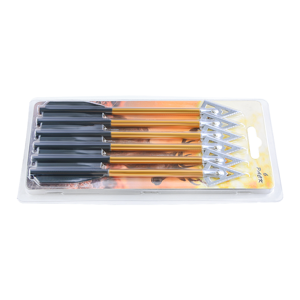 Precision Aluminum Mini Bolts for Crossbows (50-80 lbs) – Pack of 6