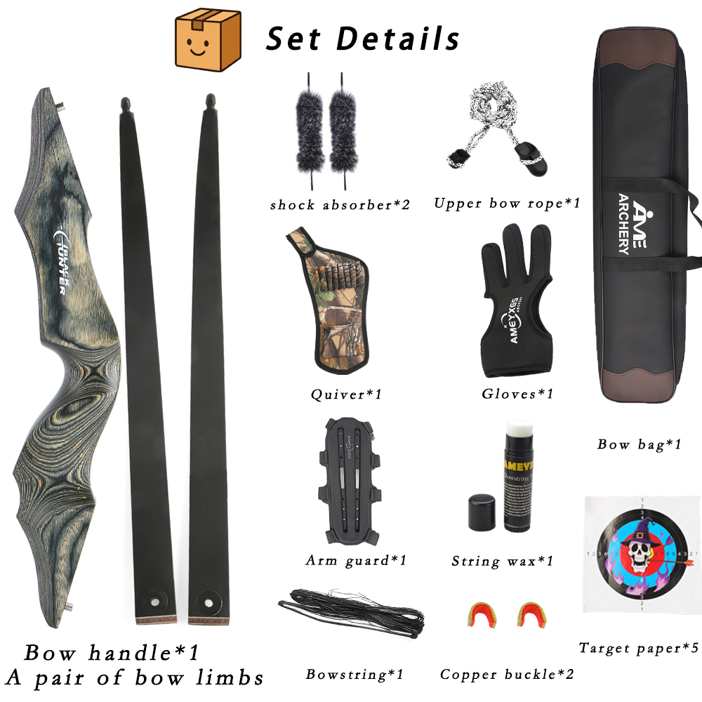 60-inch Split Bow, 20-60lb Adjustable, with Fiberglass Limbs