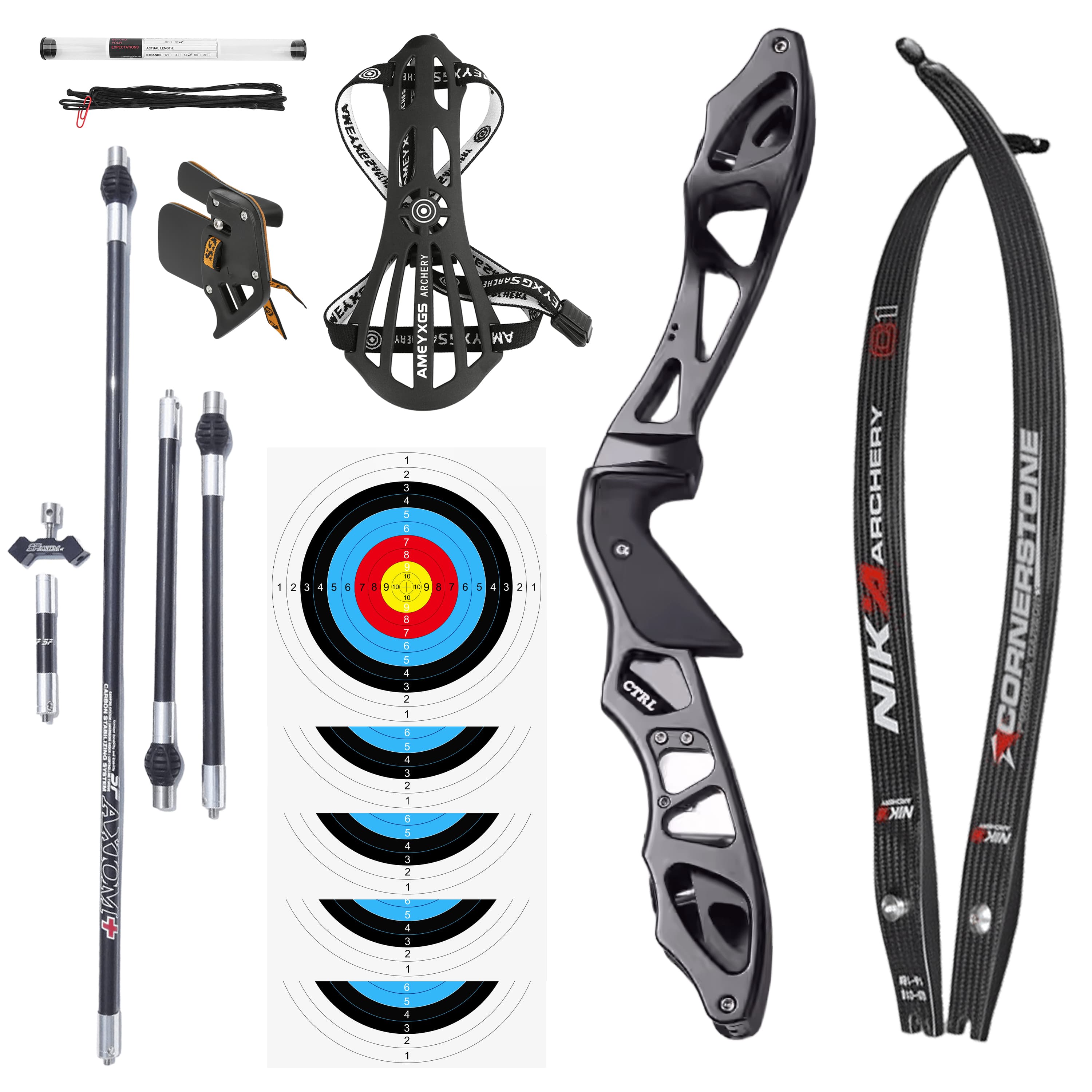 Archery ILF Recurve Bow Set 16-56LBS Hunting RH Bow