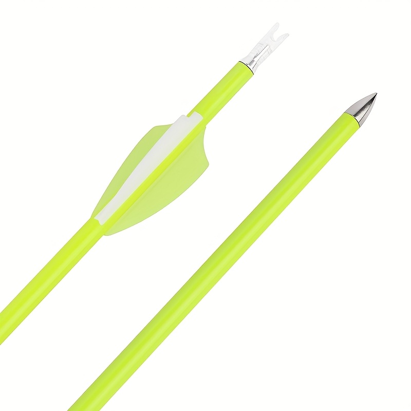 12pcs 30" Carbon Arrows with Yellow Fletching