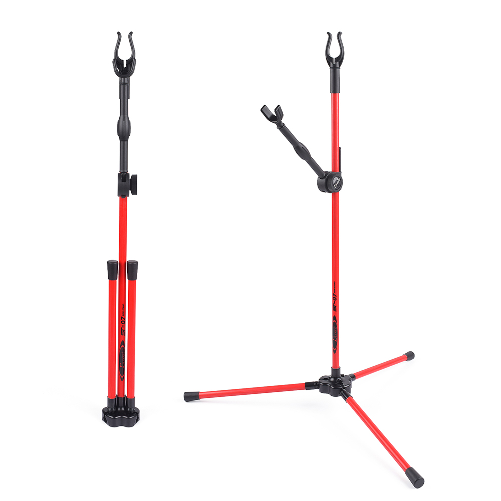 Archery Stand Holder Foldable Bracket Rack Hanger RecurveBow Long Bow Hunting
