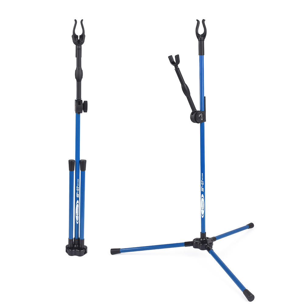 Archery Stand Holder Foldable Bracket Rack Hanger RecurveBow Long Bow Hunting