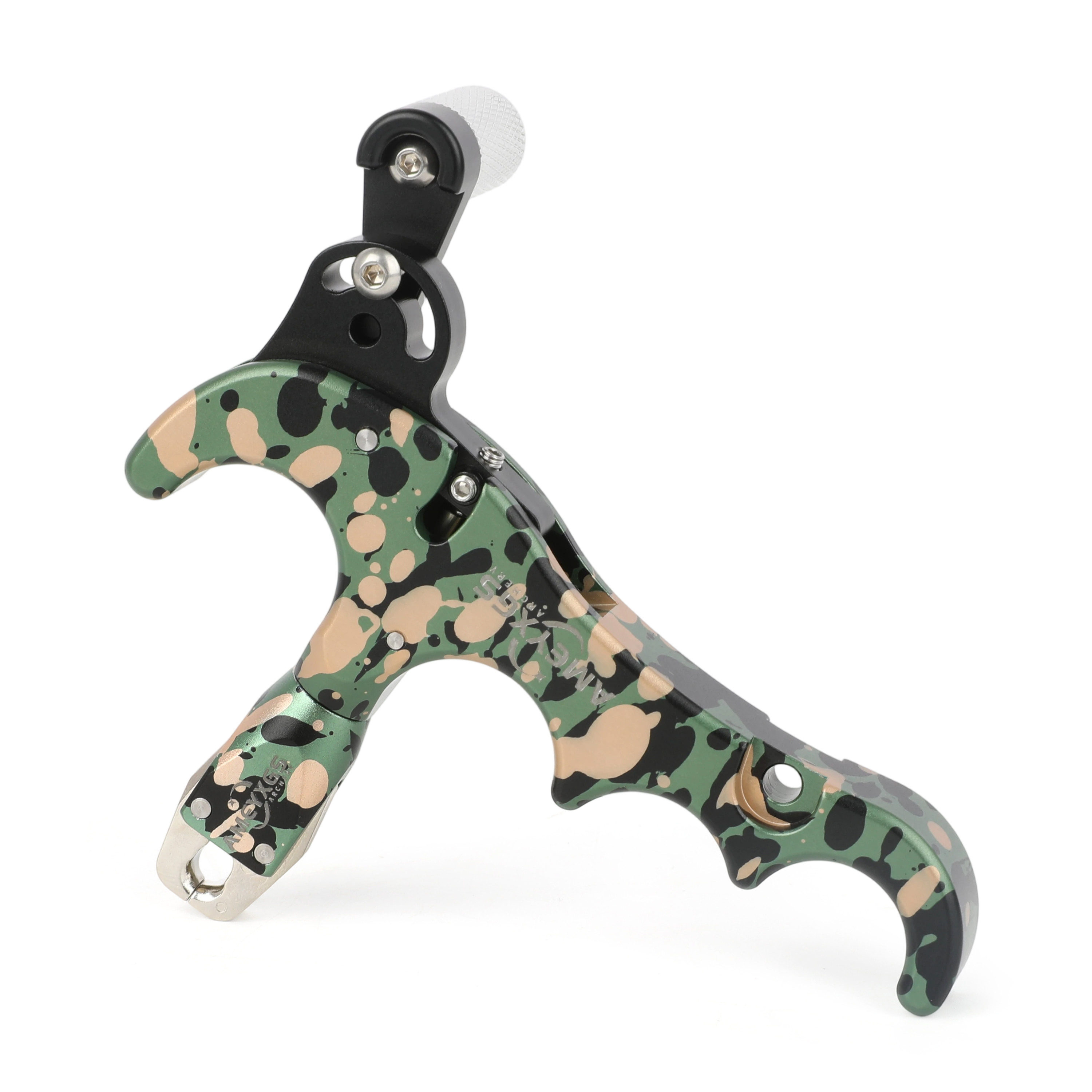 4 Finger Aluminum Archery Release Aid Bow Hunting