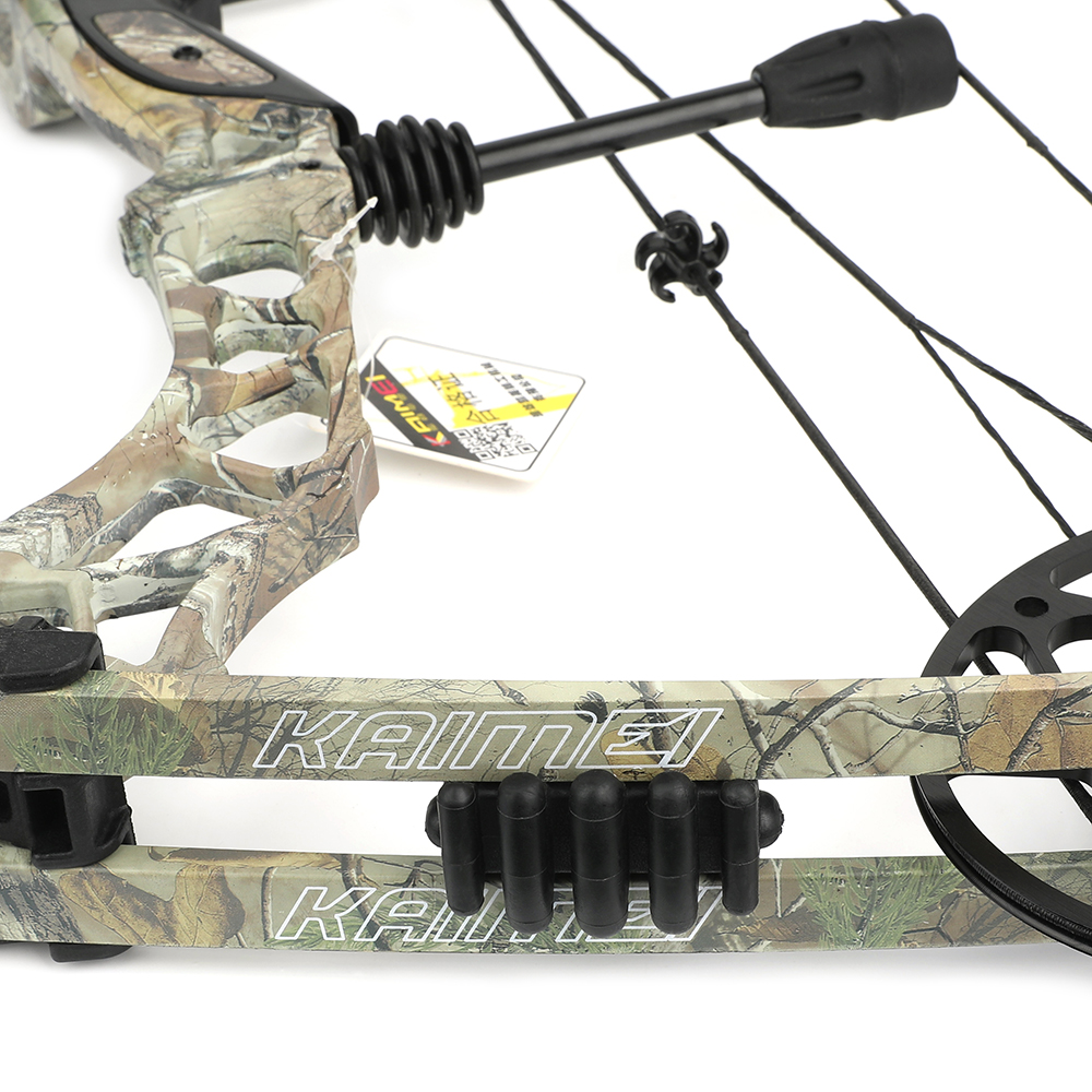 Kaimei Qin 35-70lb White Compound Bow Set 320FPS