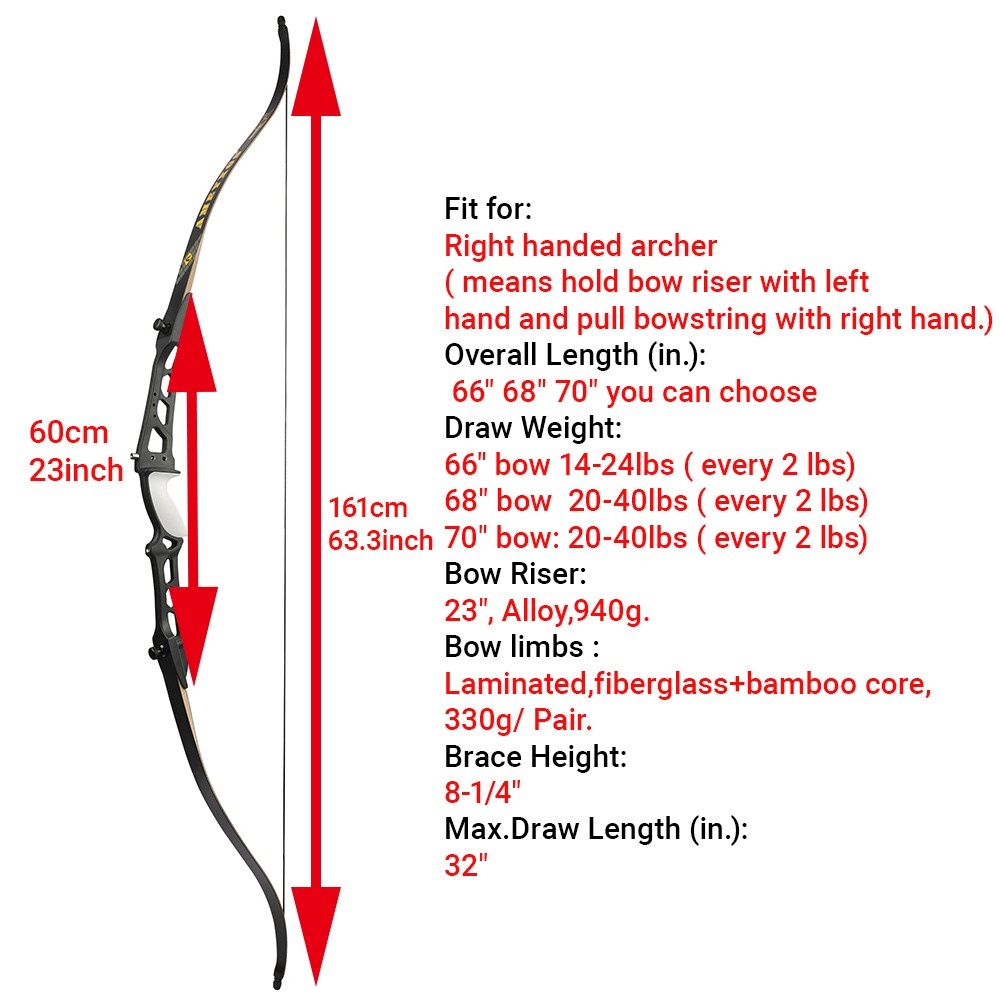 68"/70" Archery Takedown Recurve Bow Set 20–40lbs Target Kit