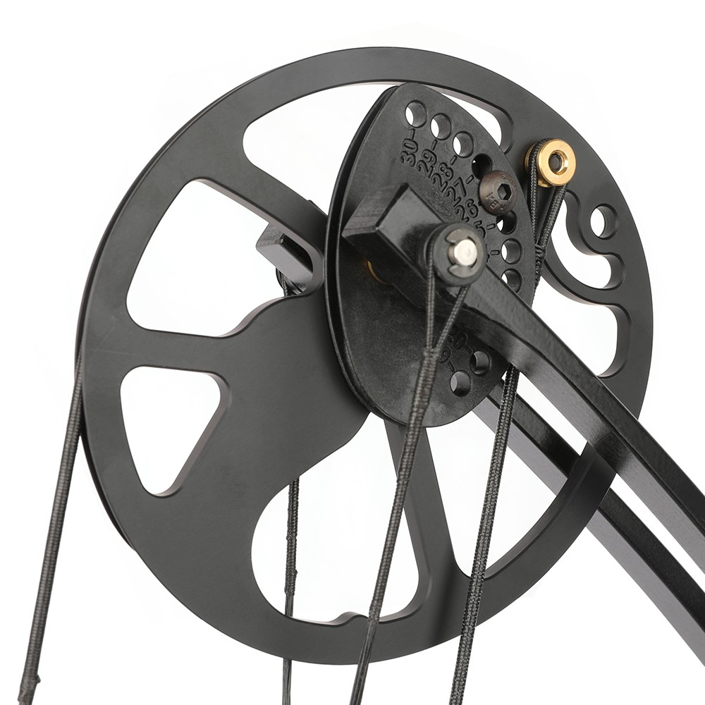 Entry-Level Compound Bow Set 38–70lbs Adjustable Black