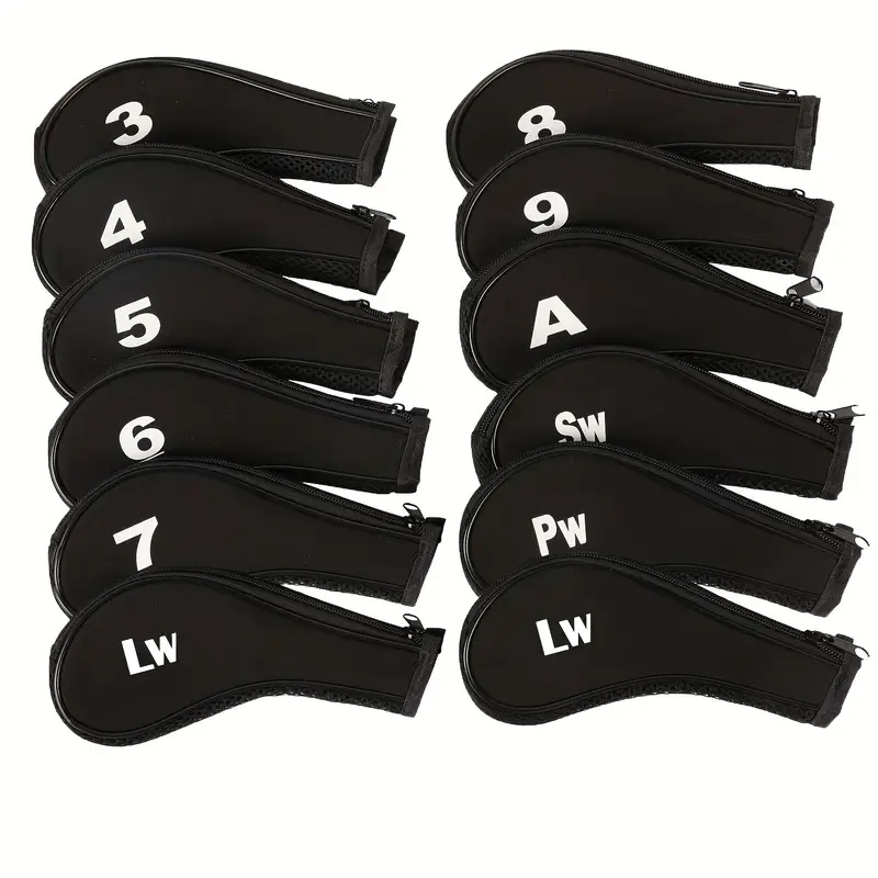  Golf Club Cover 12X Set Driver Head Cover Long Neck Design