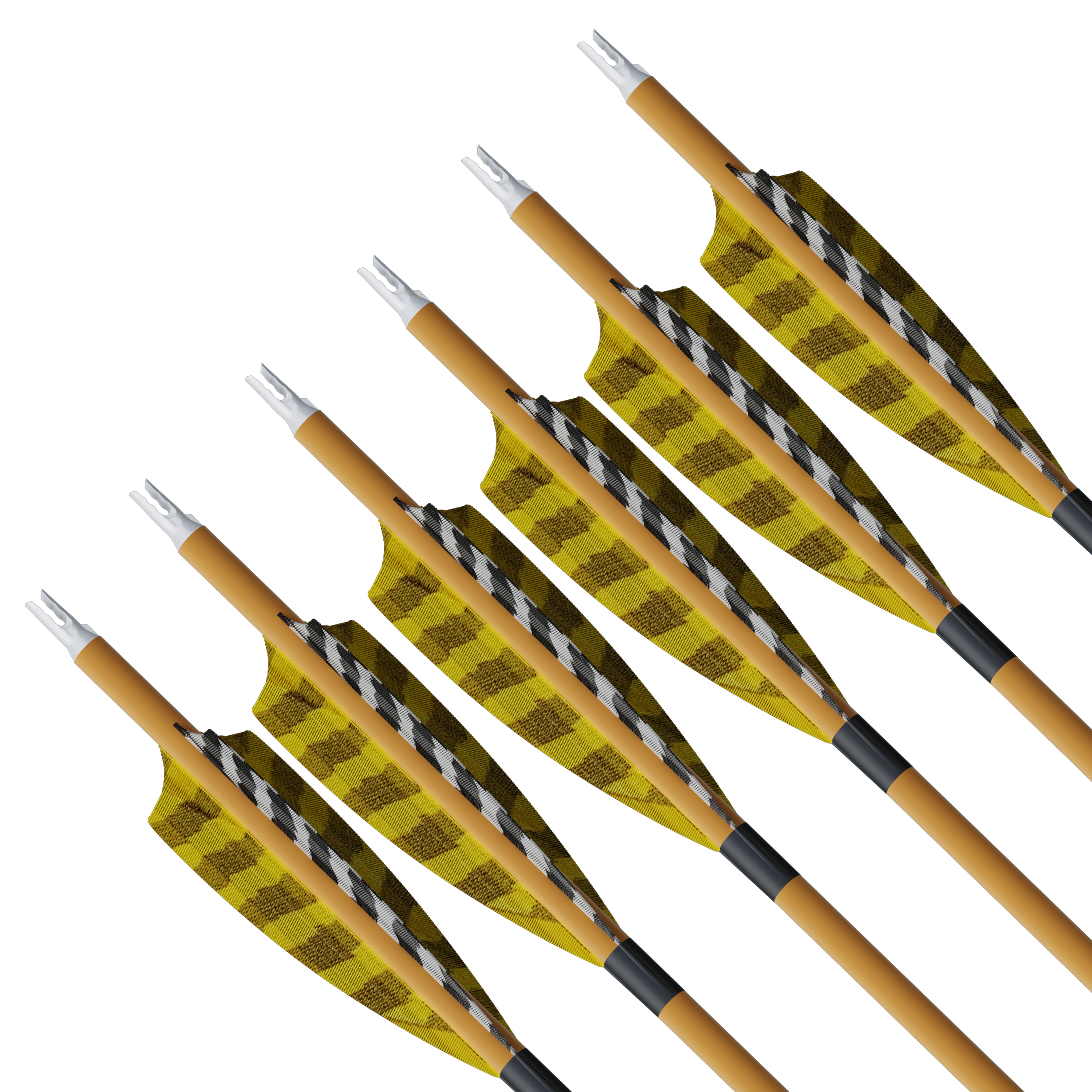 6/12pcs Spine 500 Carbon Arrows 4" Real Feather Hunting