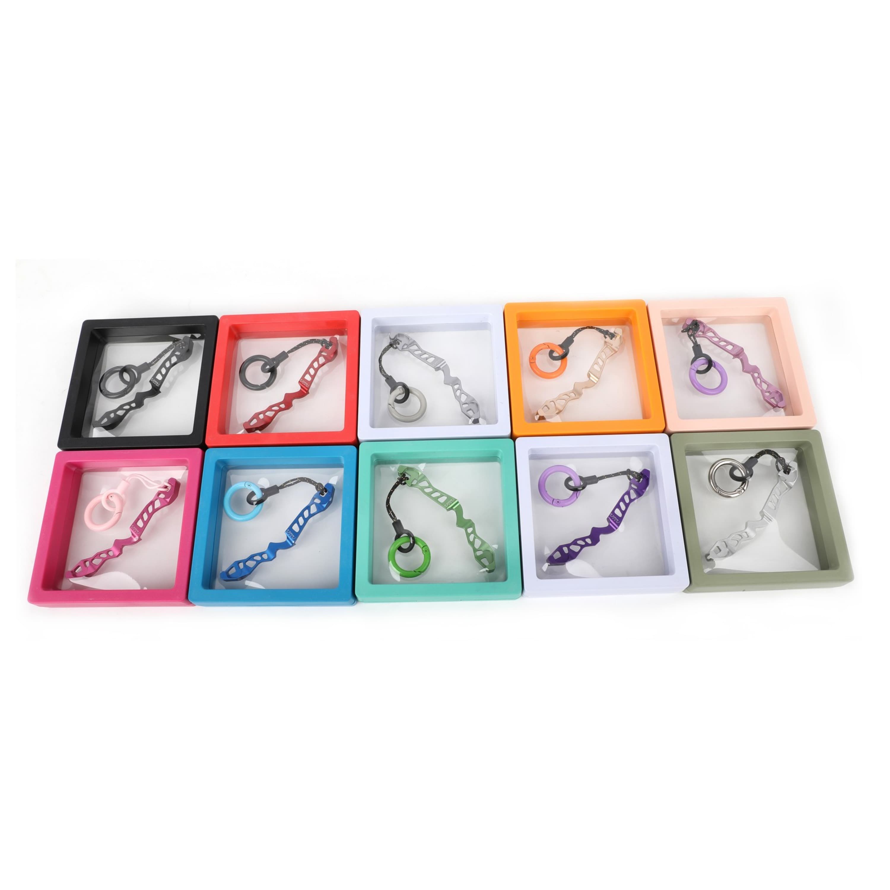 Aluminum Alloy Recurve Bow Riser Keyring Archery Gift