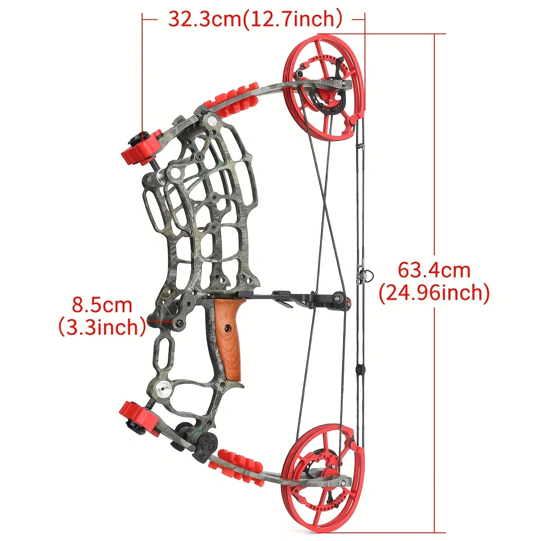  Dual Purpose Compound Bow Outdoor Archery Steel Ball Composite Bow Set 30-70lbs Adjustable For Both Hands