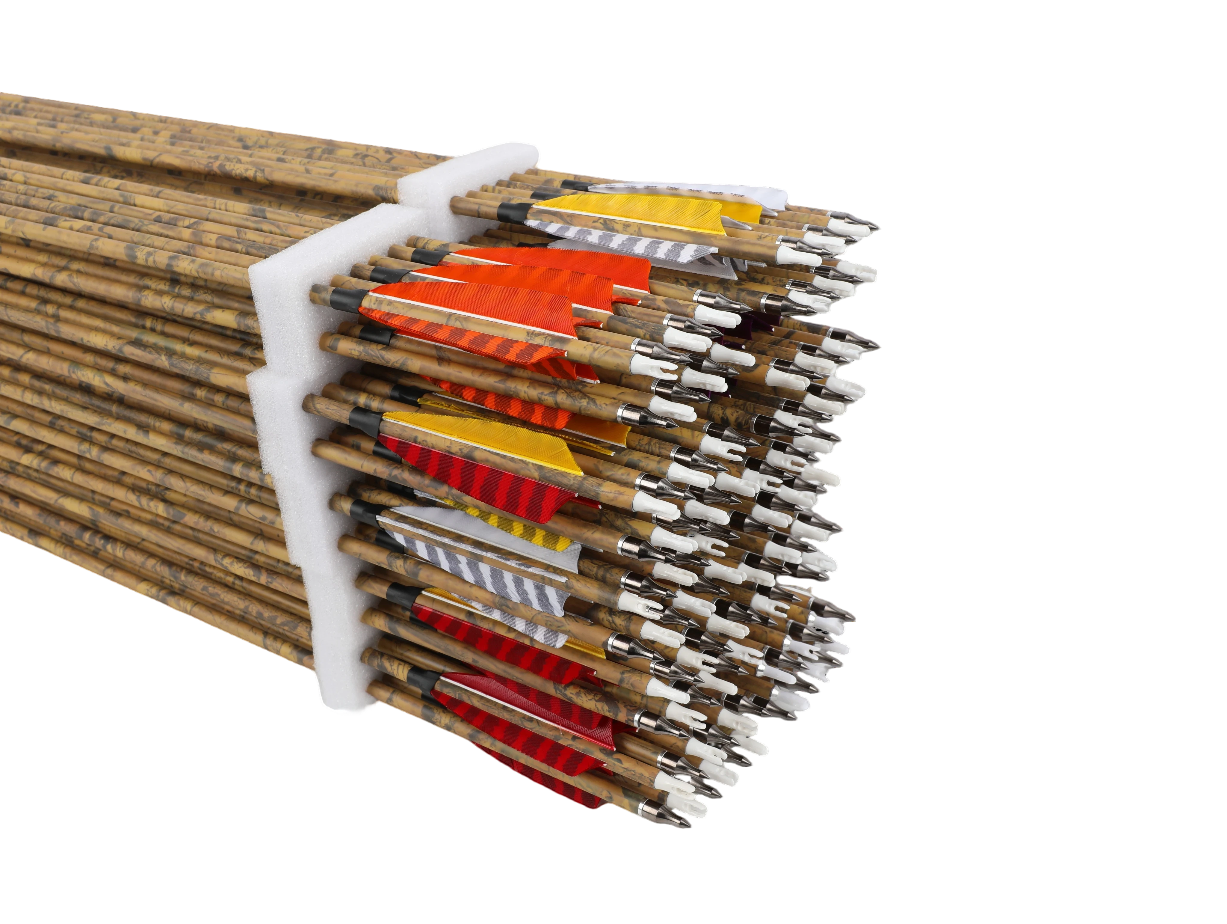 Mixed Carbon Arrows SP500 (12-Pack) with 100 Grain Tips