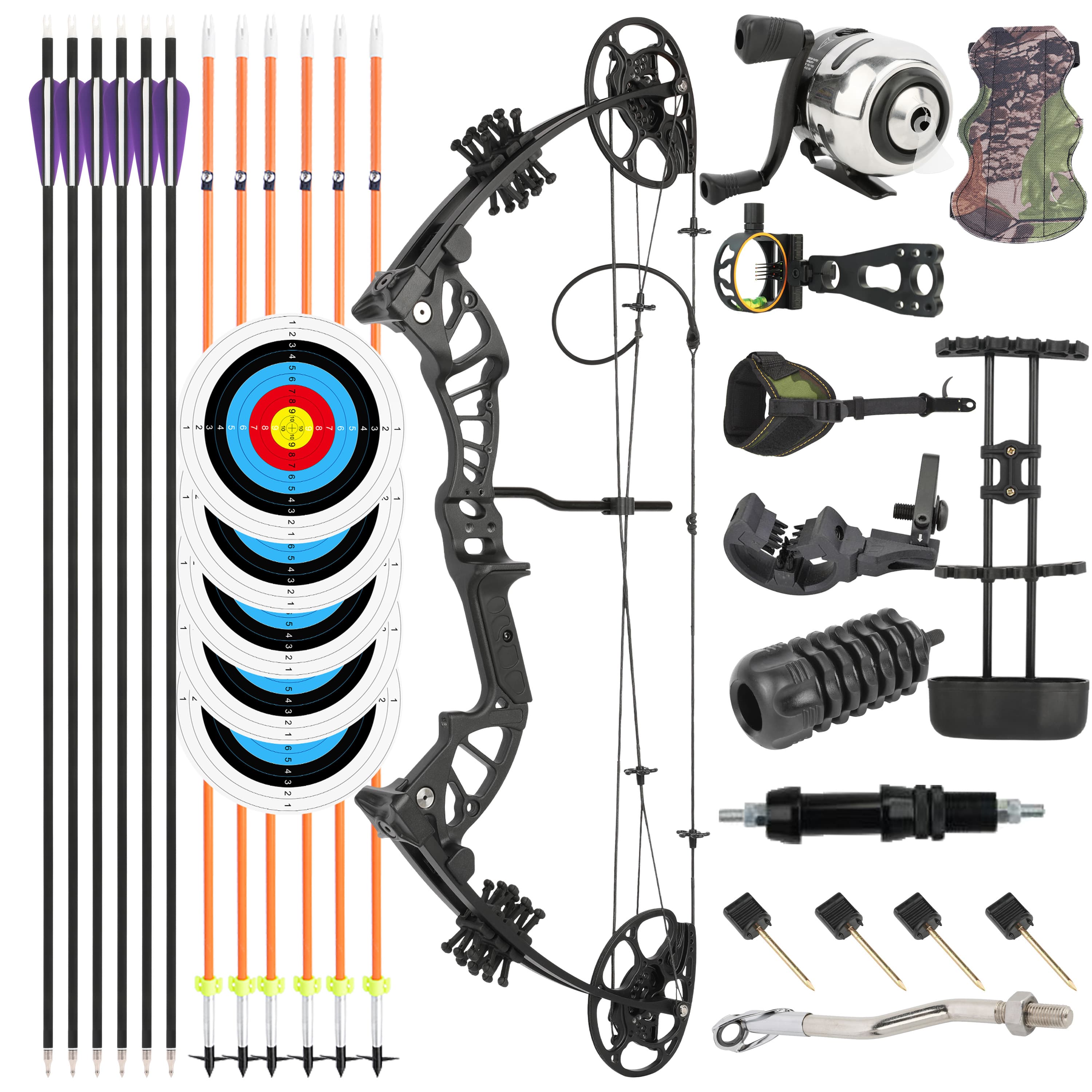 15-45lbs Youth Compound Bow Set Target Archery