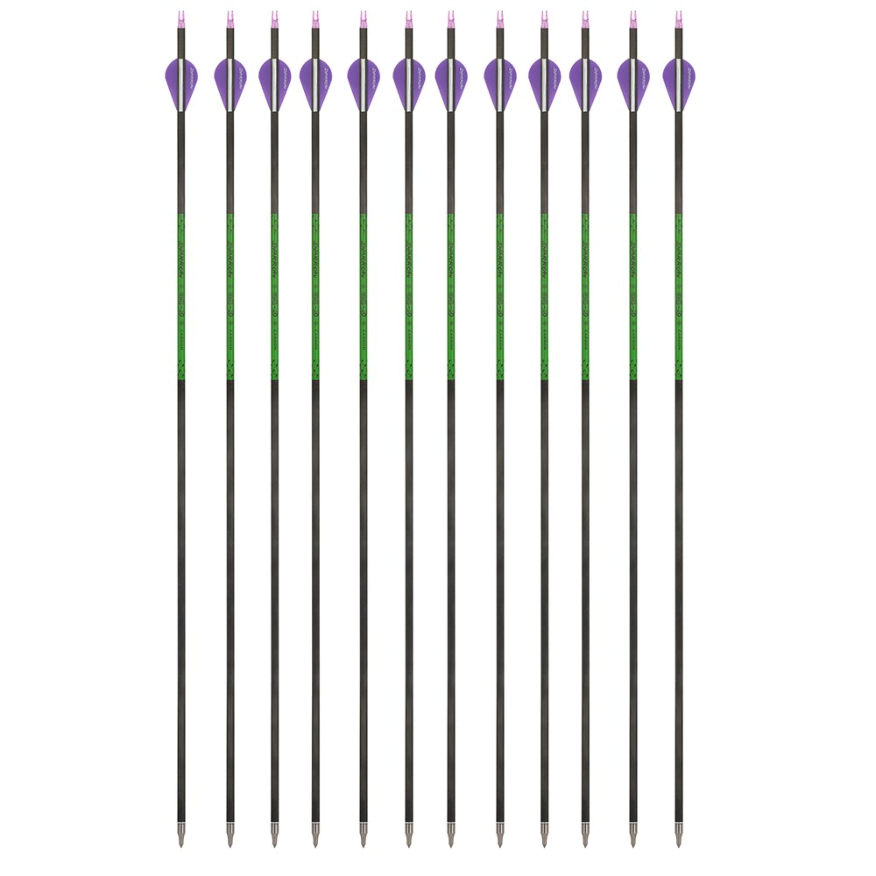 30" Pure Carbon Arrows SP300-800 for Recurve/Compound Archery