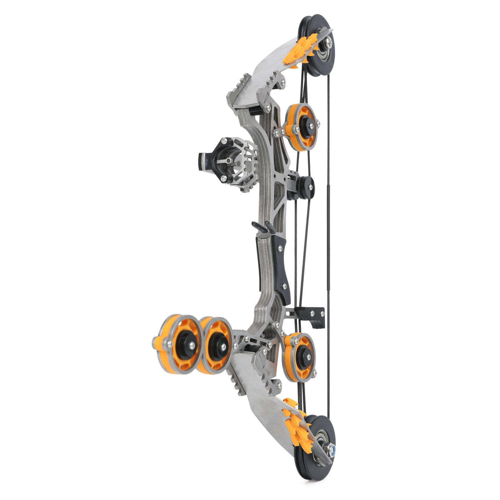 Mini Indoor Compound Bow 10lb Orange Tone Stainless Steel Set