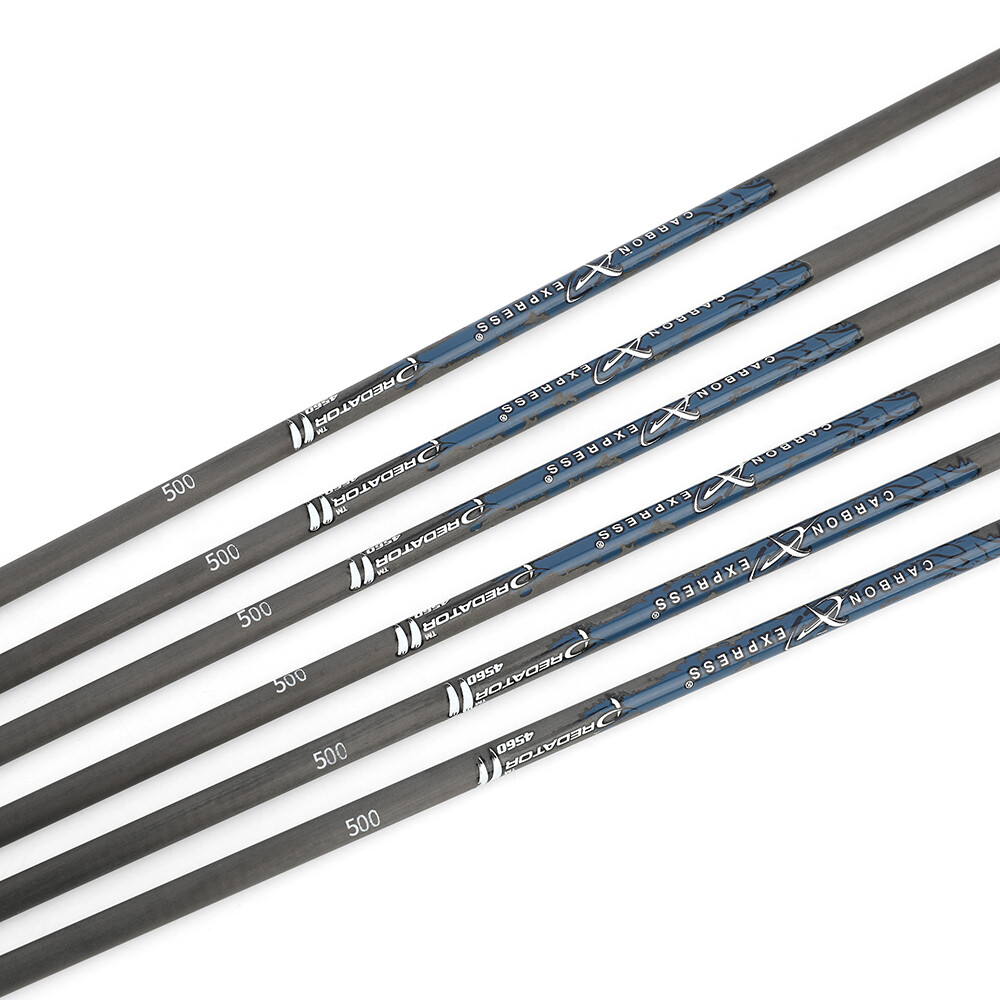 6/12pcs Pure Carbon Arrow Shafts 31" for Archery Bows