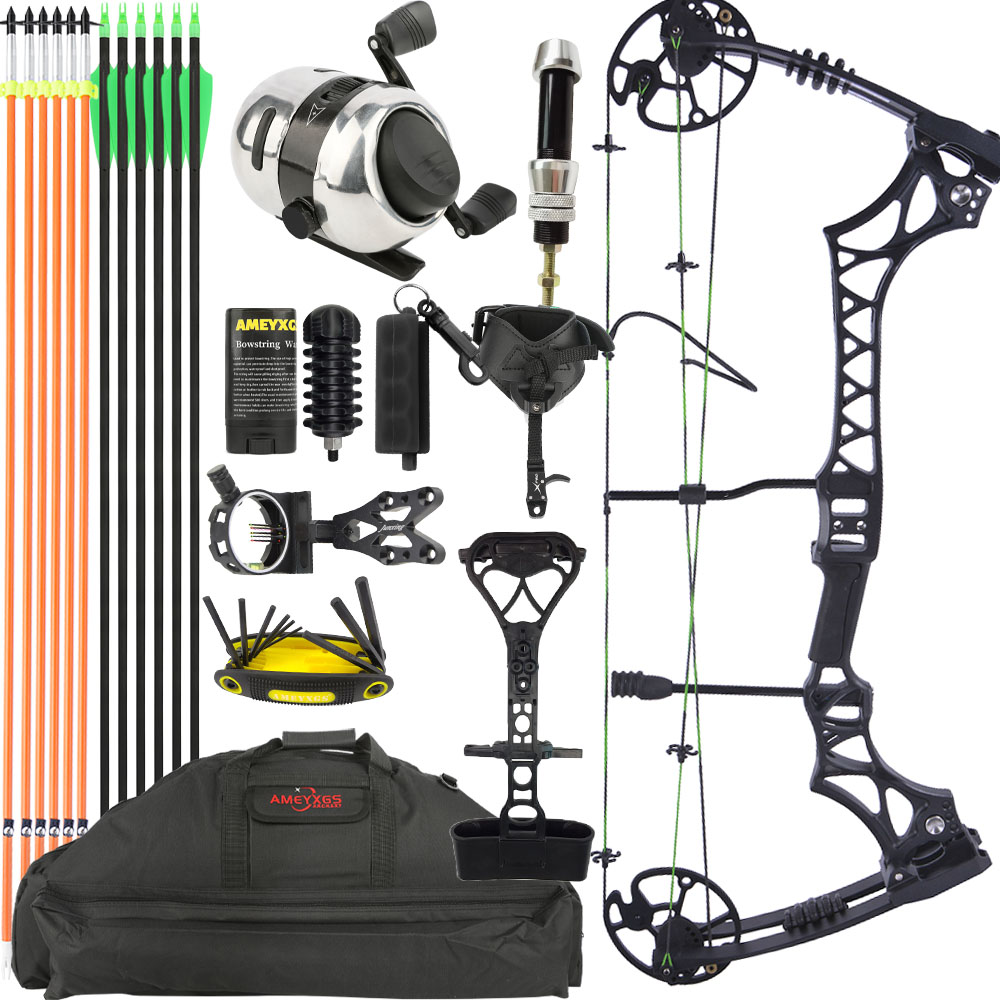 M129 Composite Bow Set 30-70lbs Adjustable Right Hand Hunting