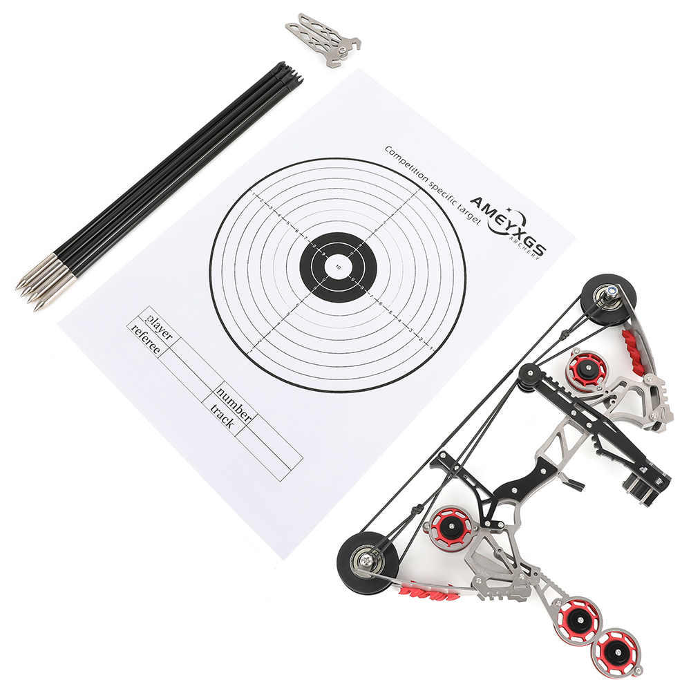 Mini Indoor Compound Bow 10lb with 8 Arrows for Target Shooting