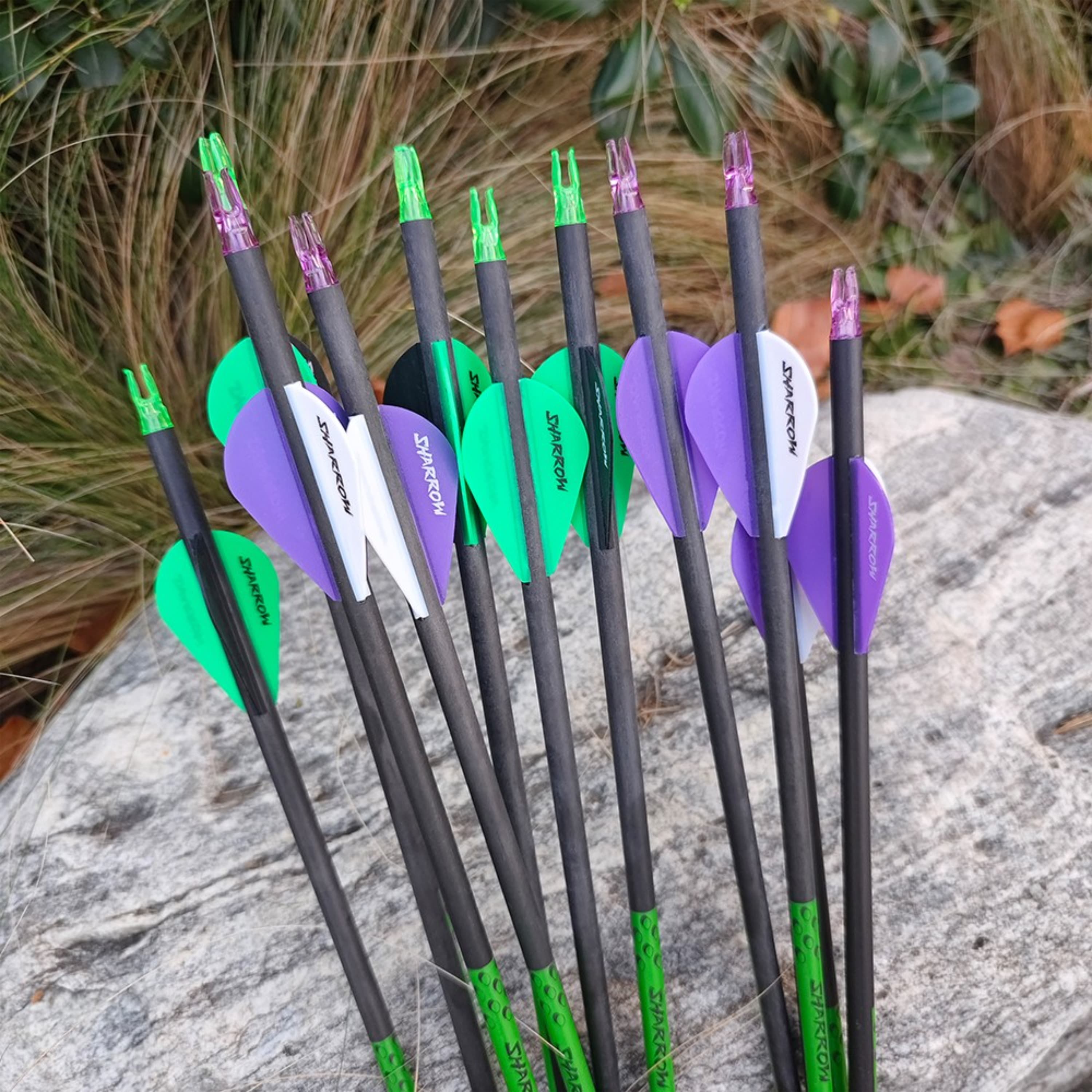 30" Pure Carbon Arrows SP300-800 for Recurve/Compound Archery