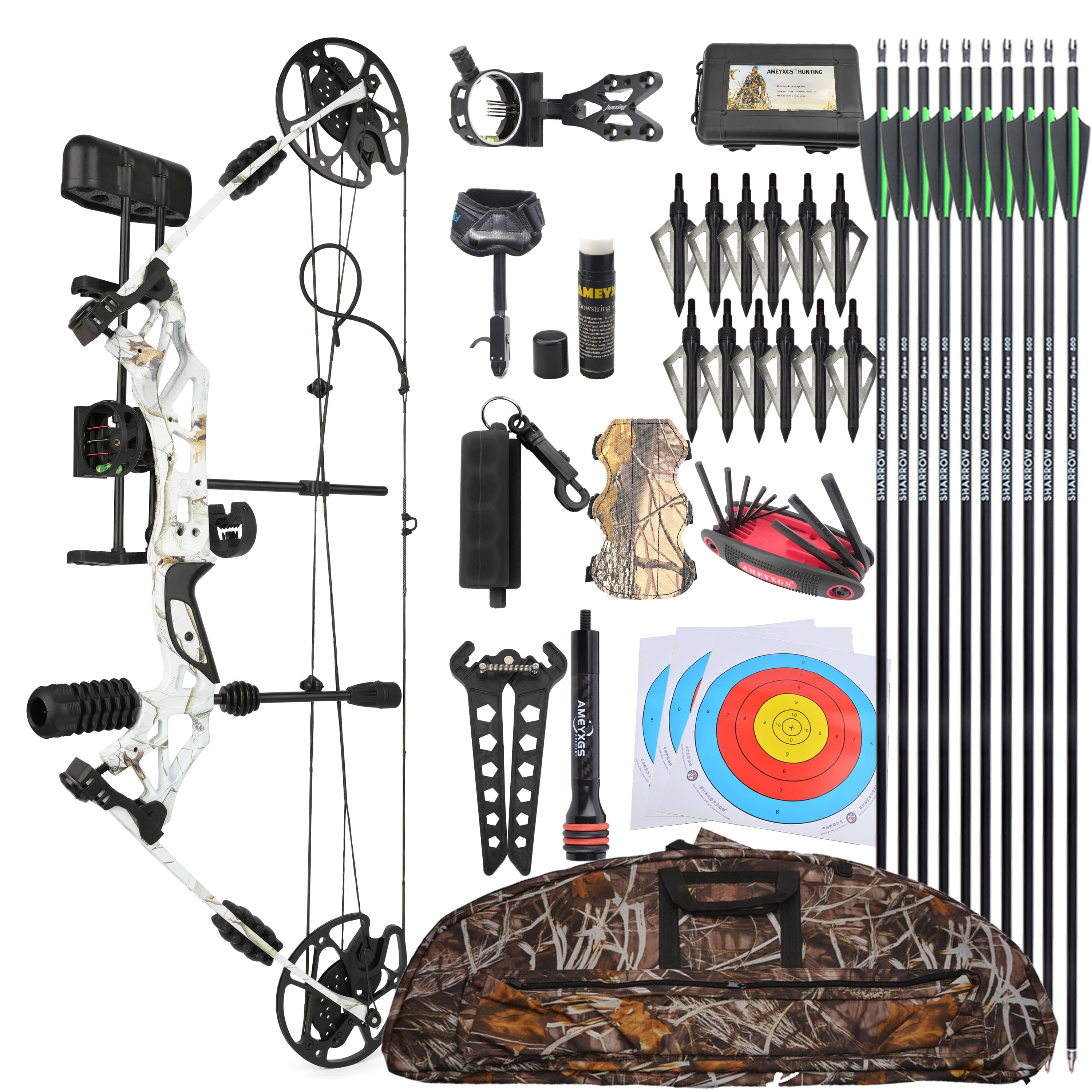 Kaimei Han Compound Bow Hunting Bow 30-60lb