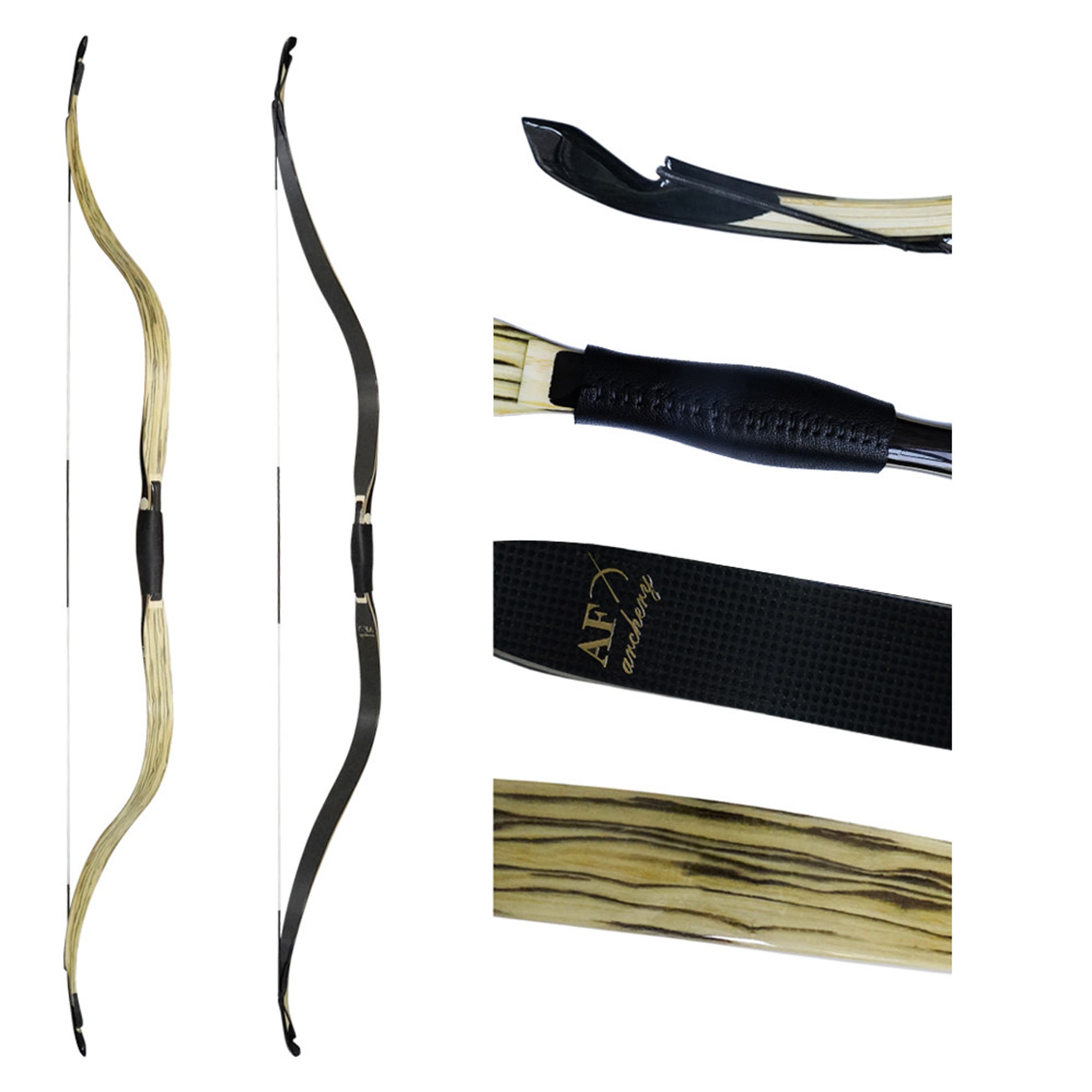 AF Traditional Recurve Bow 20-50lbs Handmade Laminated Bow Archery