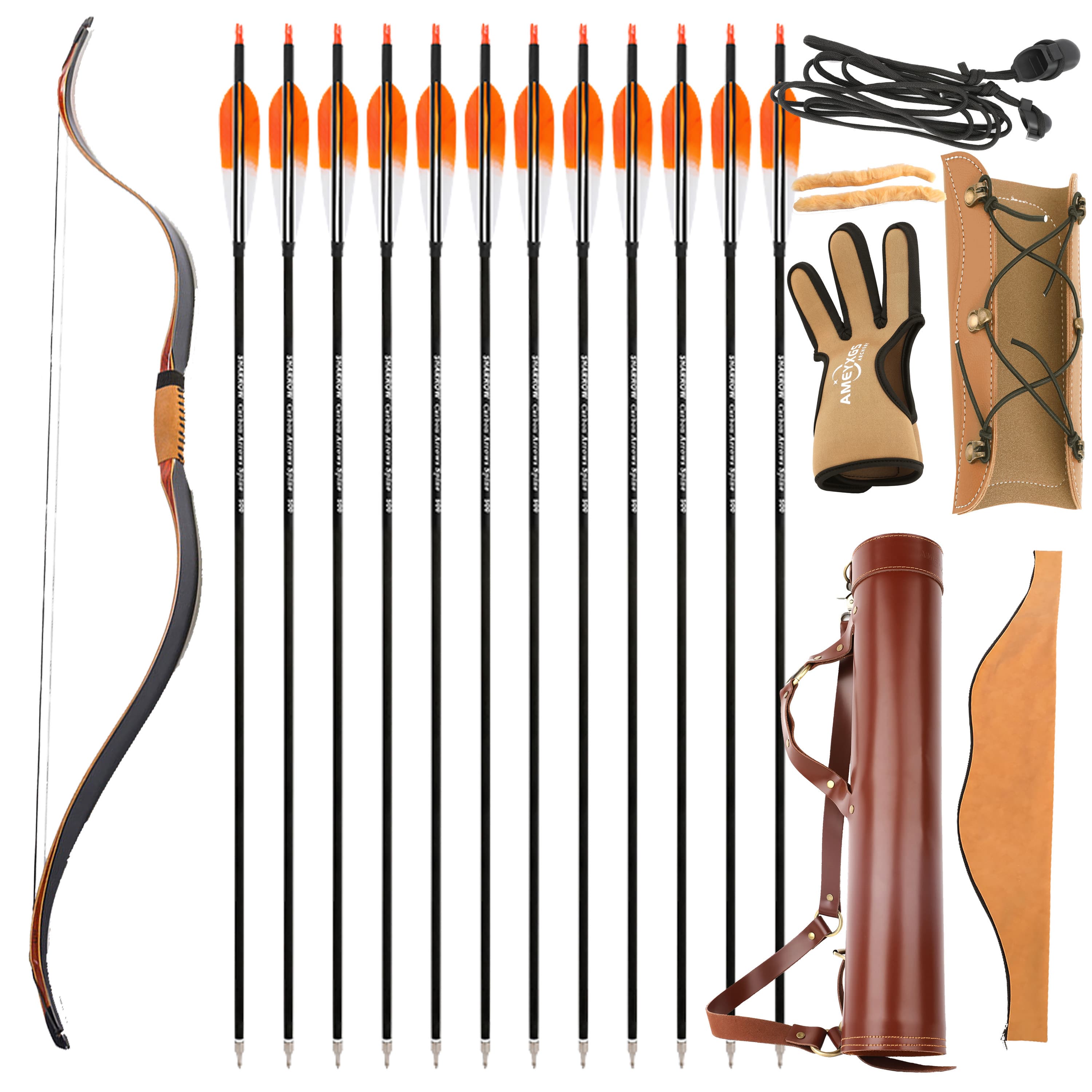 AF Tatar Traditional Training Bow Recurve Bow 20–50lbs Archery Shooting