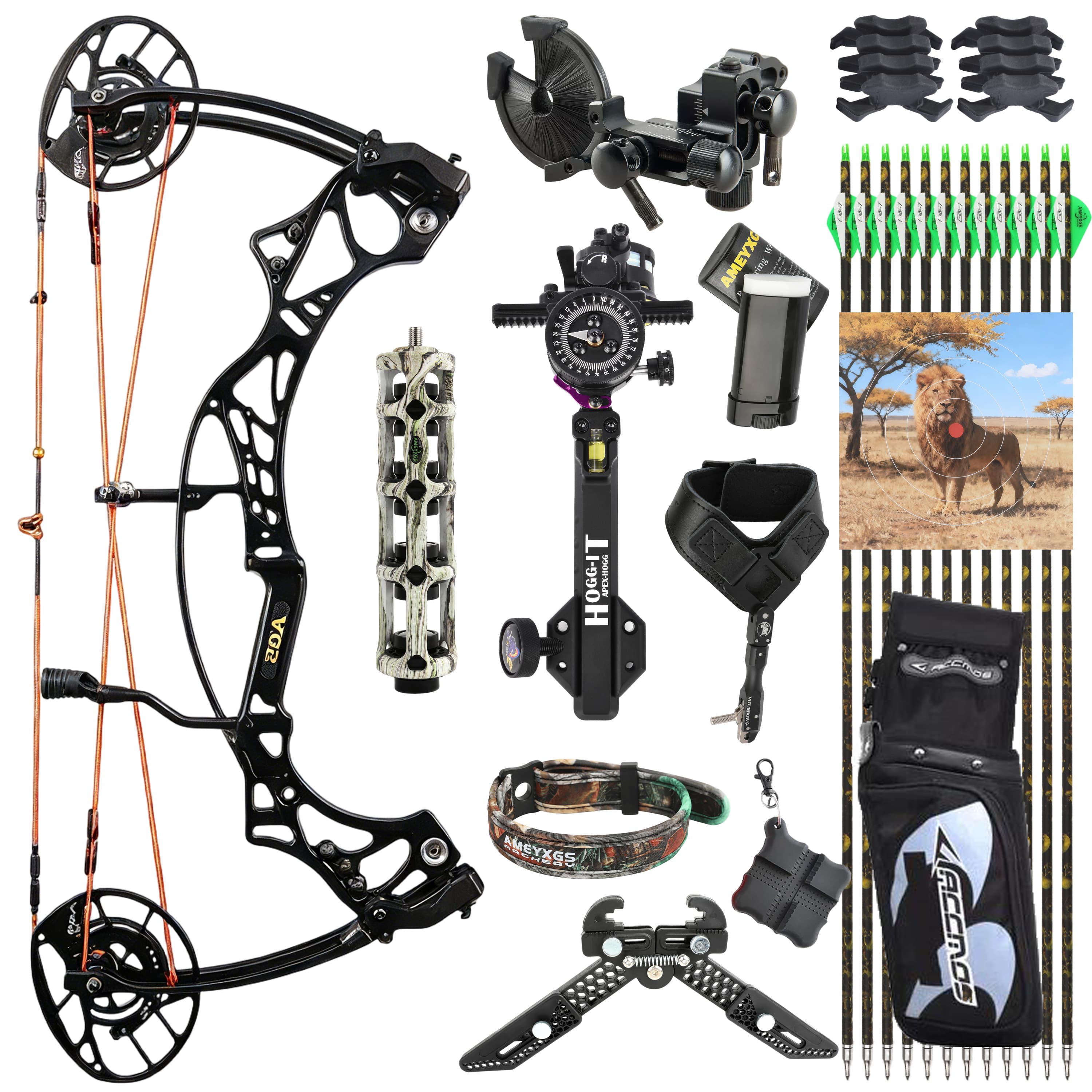 AGS Compound Bow Kit 40-70lbs Target Shooting Target Archery