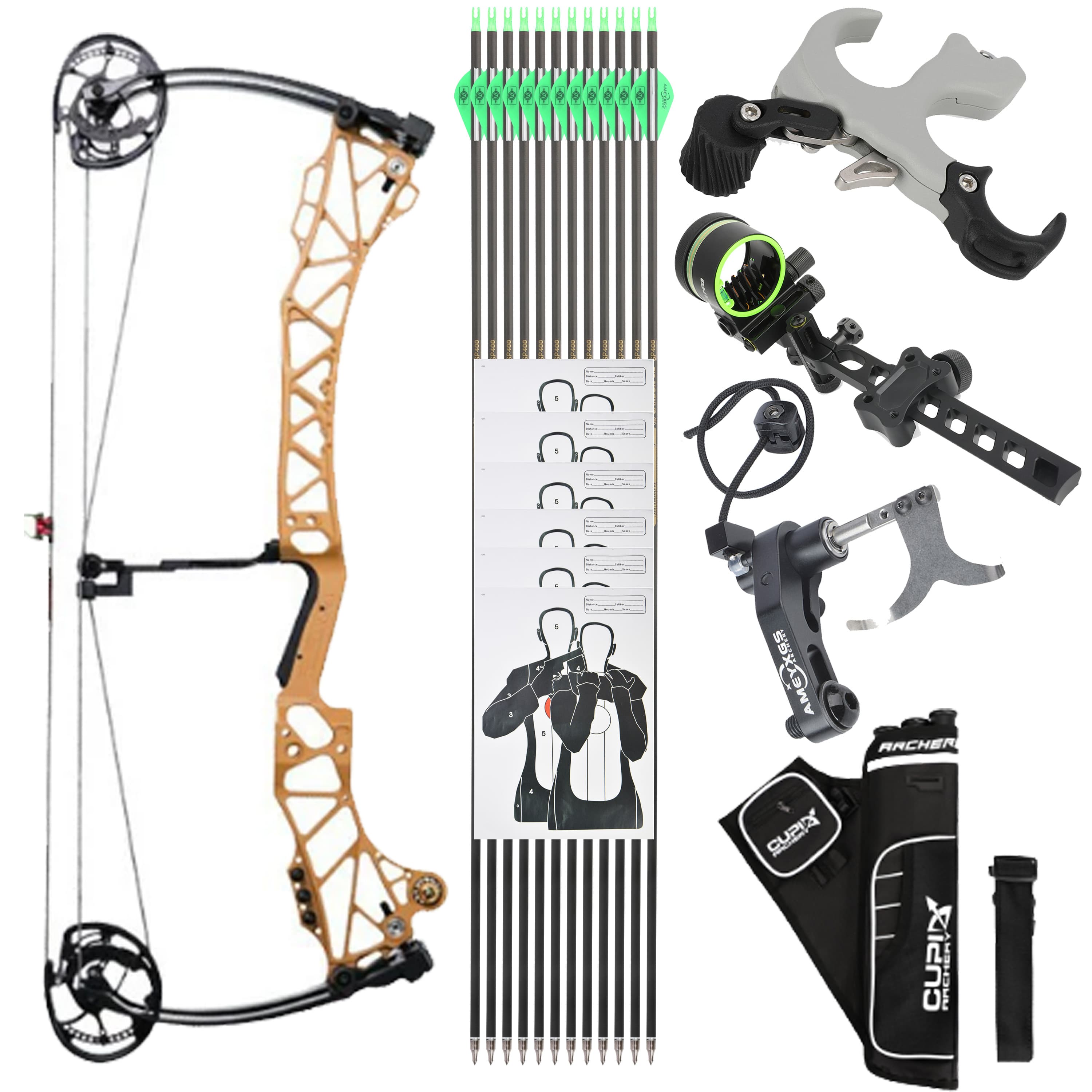 AGS Compound Bow Kit 45-75lbs Target Shooting Target Archery