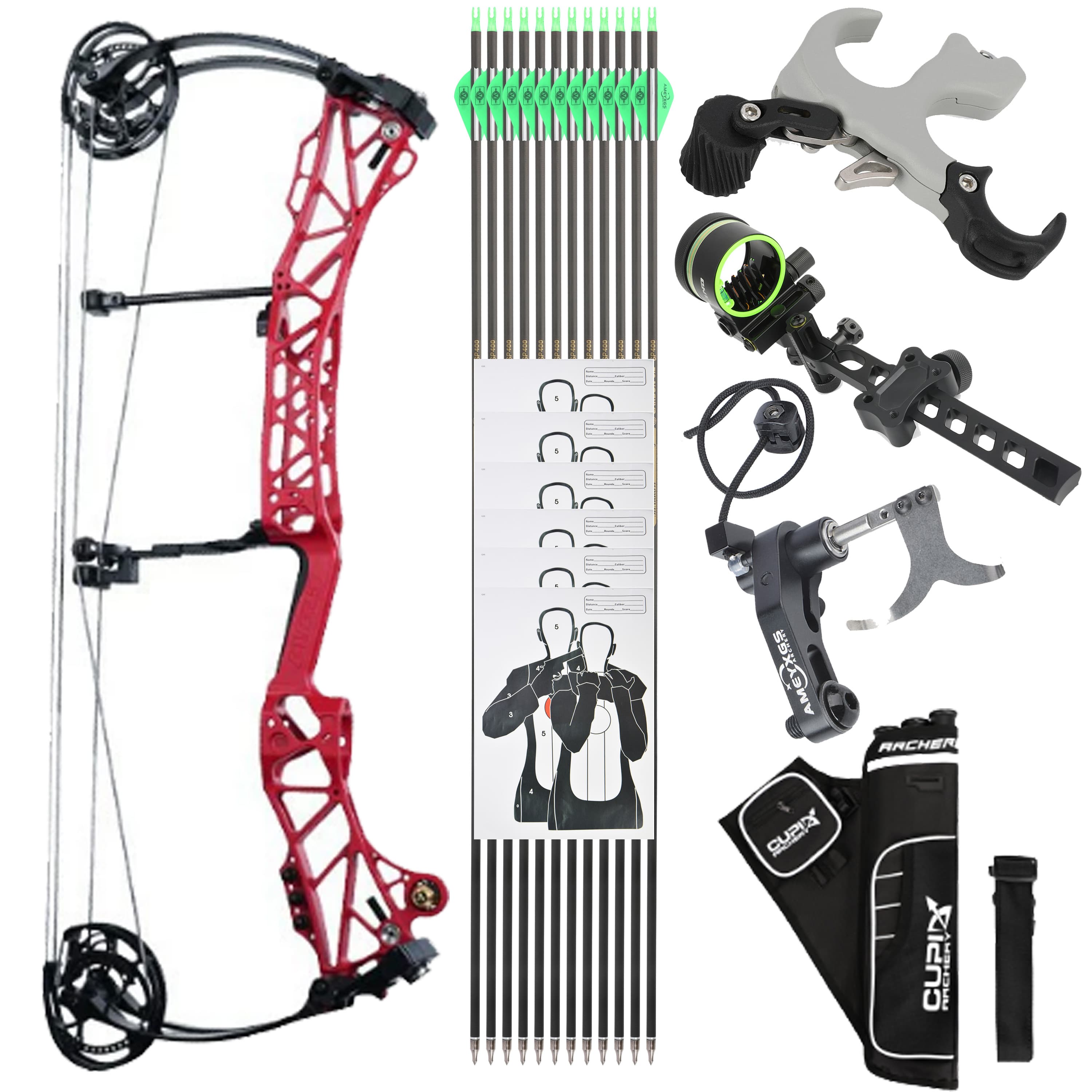 AGS Compound Bow Kit 45-75lbs Target Shooting Target Archery