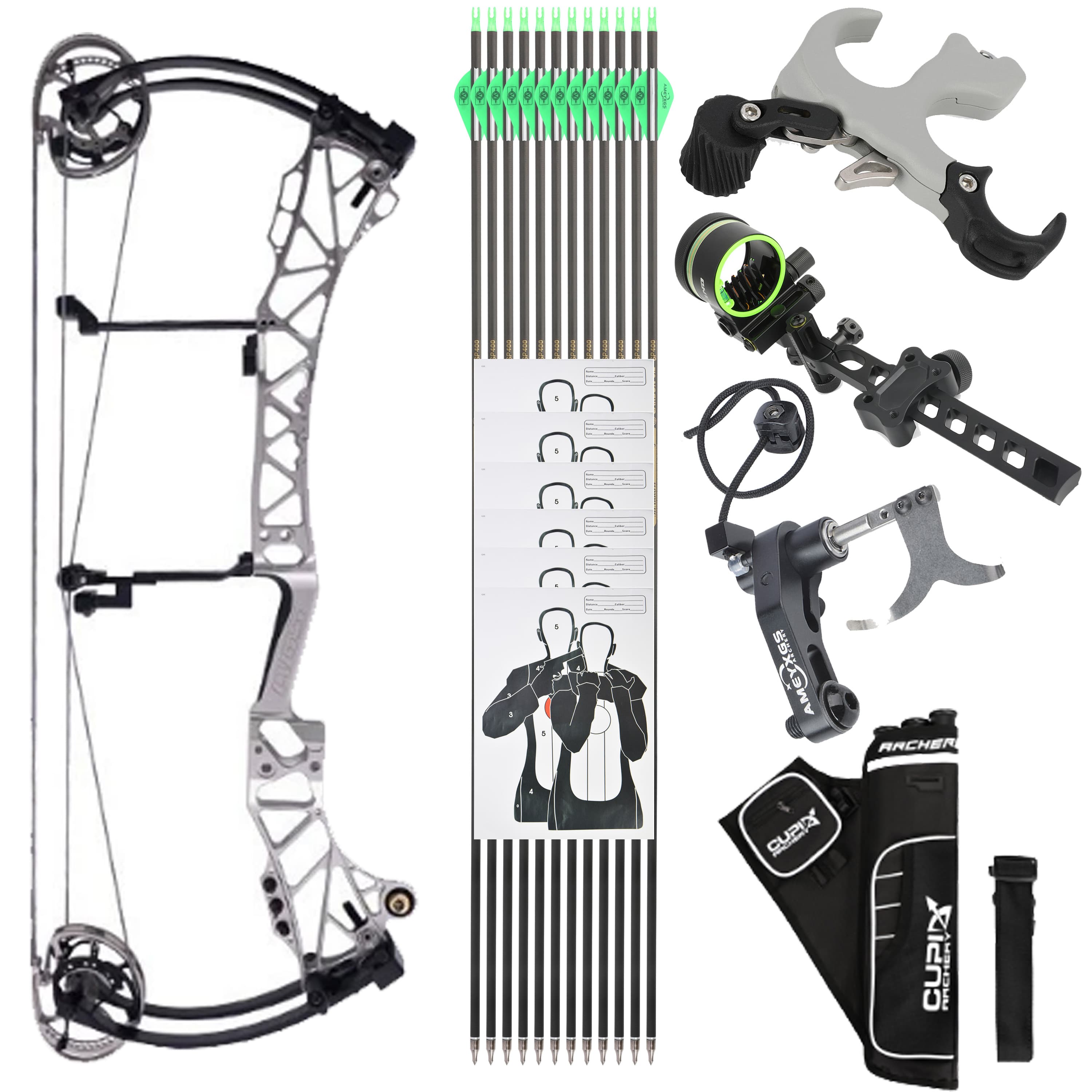 AGS Compound Bow Kit 45-75lbs Target Shooting Target Archery