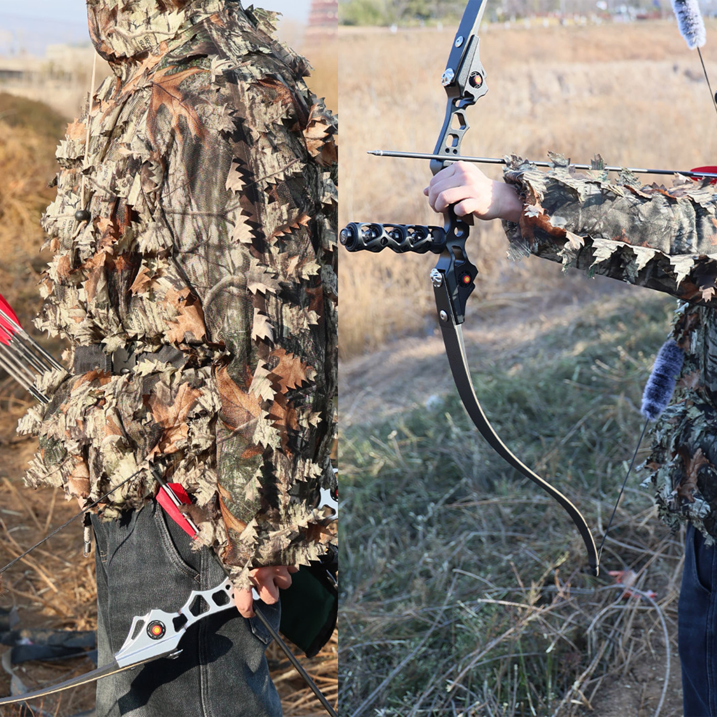SHARROW Recurve Bow Set 30–50 lbs Archery Takedown Bow Hunting