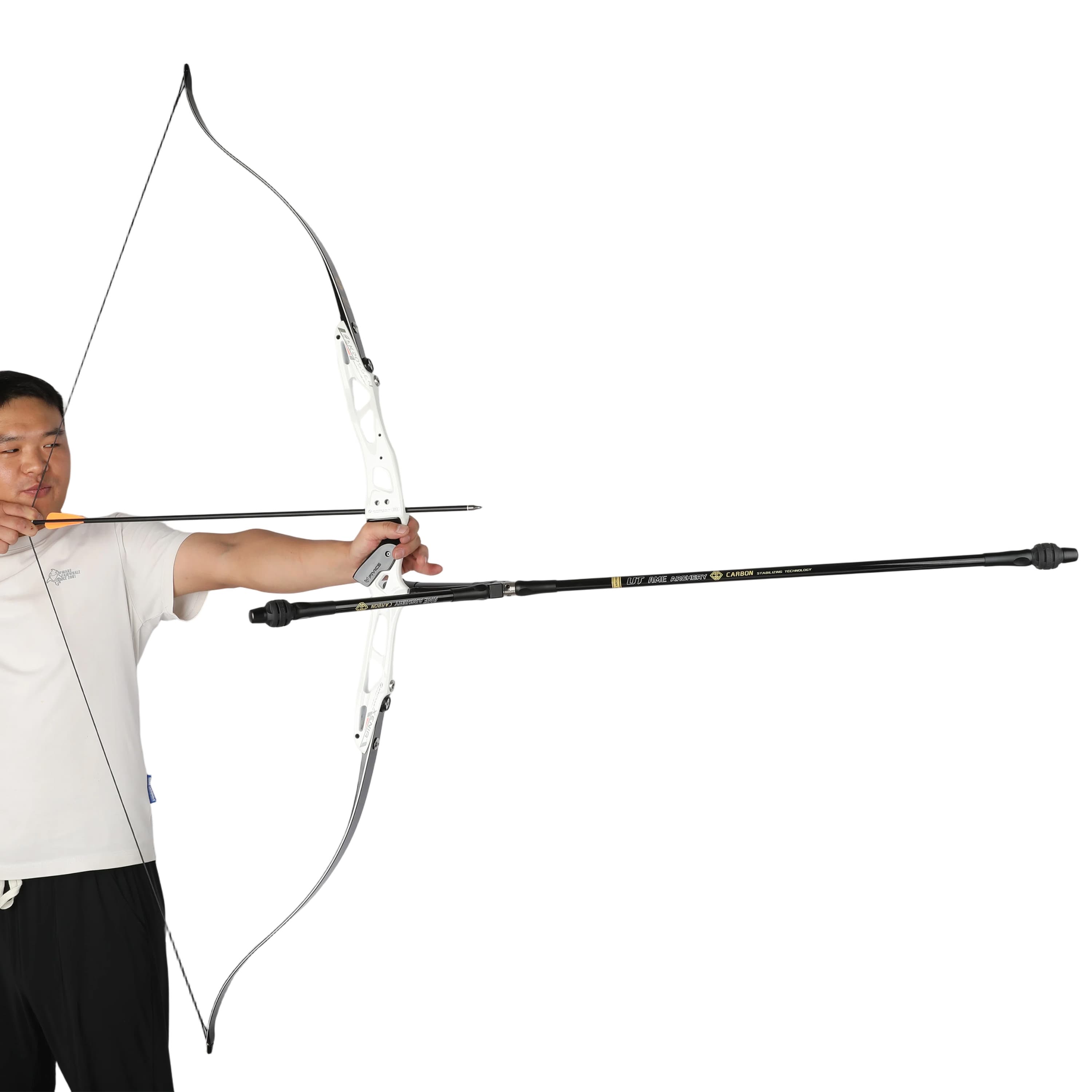 AMEYXGS Archery Carbon Stabilizer Balance Bar Kit for Bow Target 26/28/30inch