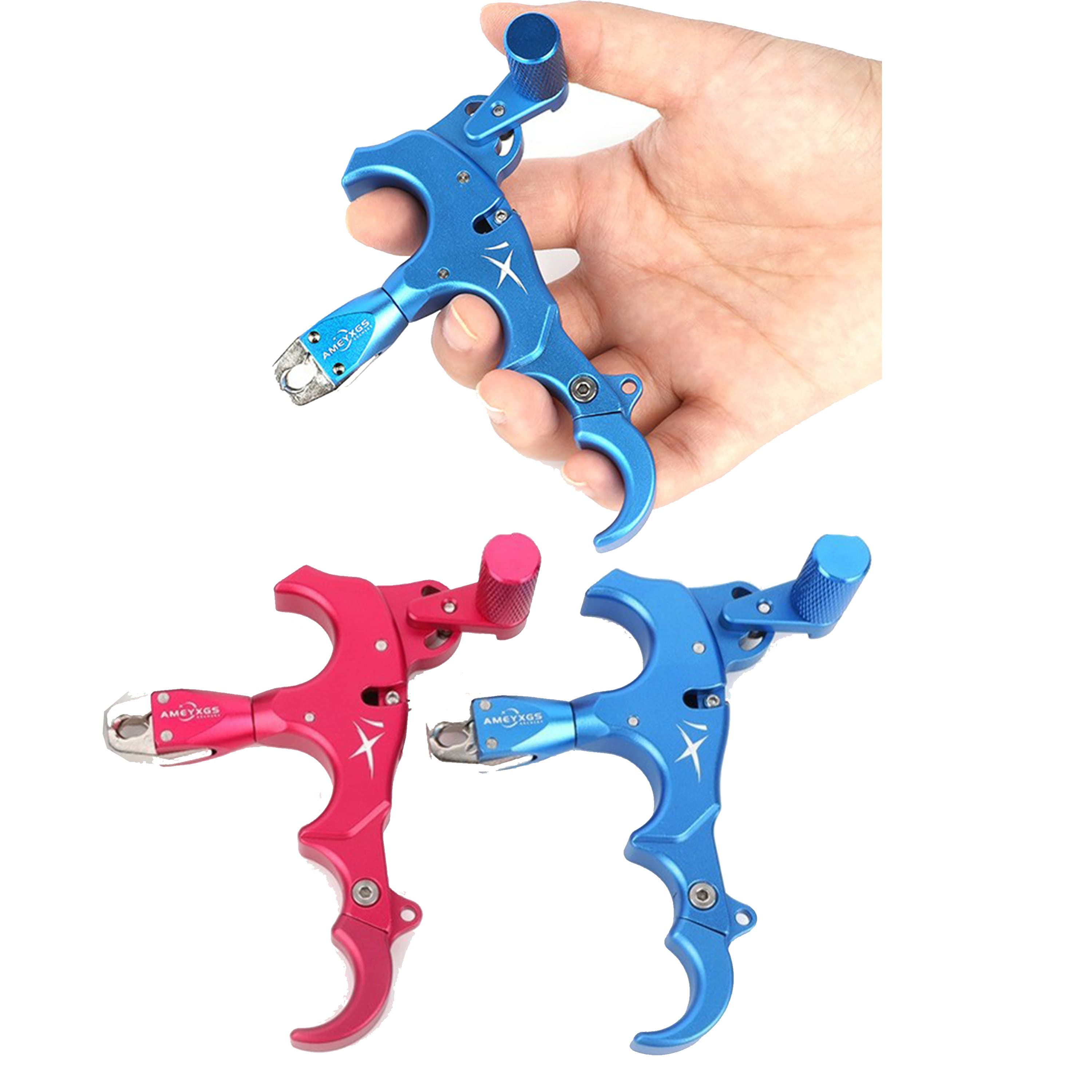 Archery Release Aids Thumb Trigger Caliper Grip 3/4 Finger Hunting