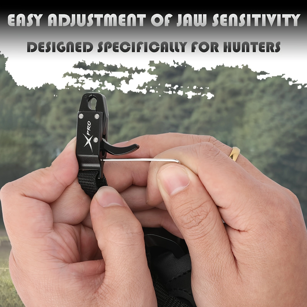 Automatic Jaw Closure Bow Release  3.0Oz Lightweight Archery Release Aids, Adjustable Jaws Sensitivity & Leather Wristband Wrist Guards, for Compound Bow