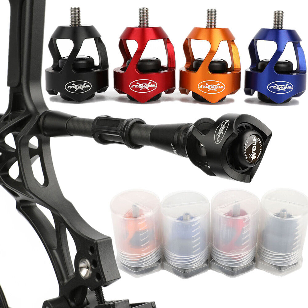 Archery Stabilizer Ball Shock Absorber Balance Bar Recurve Compound Bow Hunting