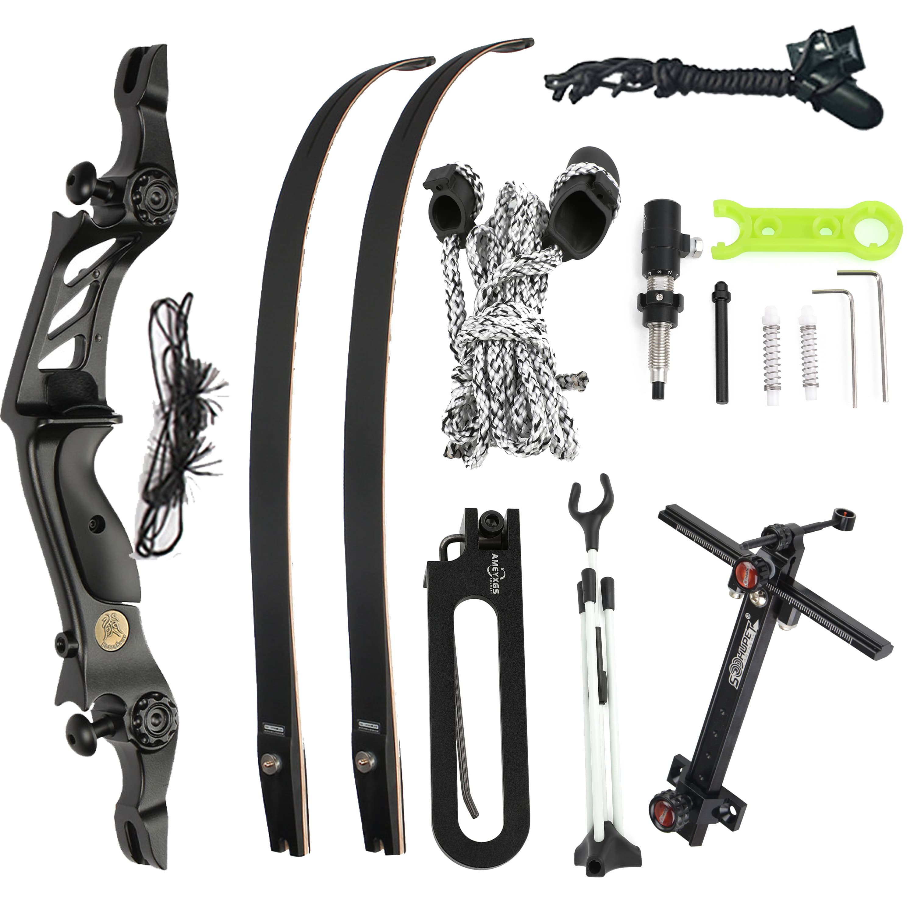 BOSEN Takedown Recurve Bow Kit 20-50bs Shooting Archery Target 