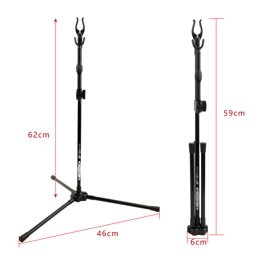 Archery Stand Holder Foldable Bracket Rack Hanger RecurveBow Long Bow Hunting