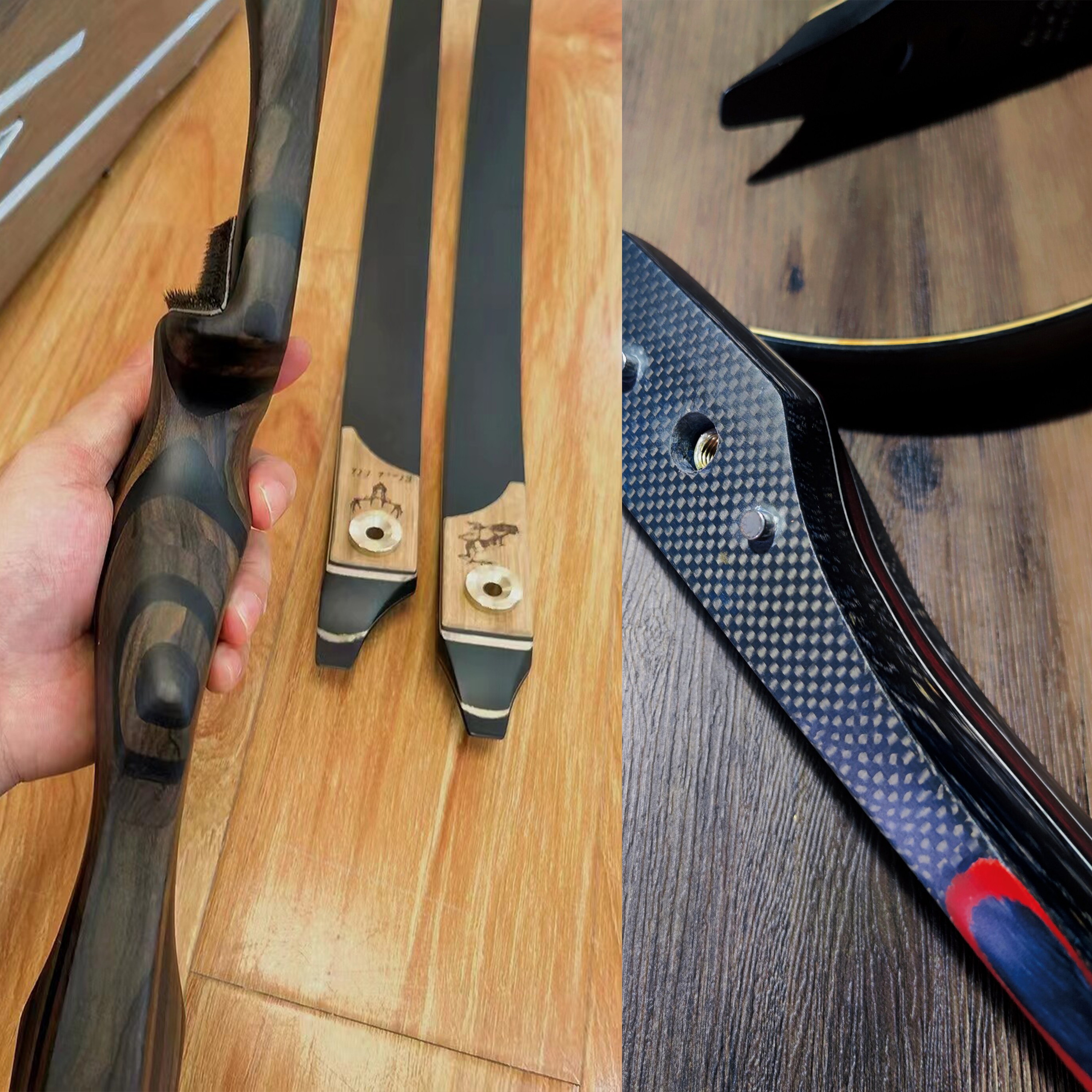 Black Elk 25-55 lbs Takedown Recurve Bow Competition Bow for Hunting Shooting