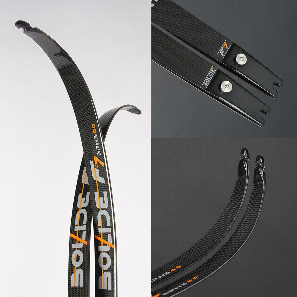 Bosen F7 Recurve Bow Limbs ILF 20-60lbs H25-68" Carbon Ceramic Foam Core Archery