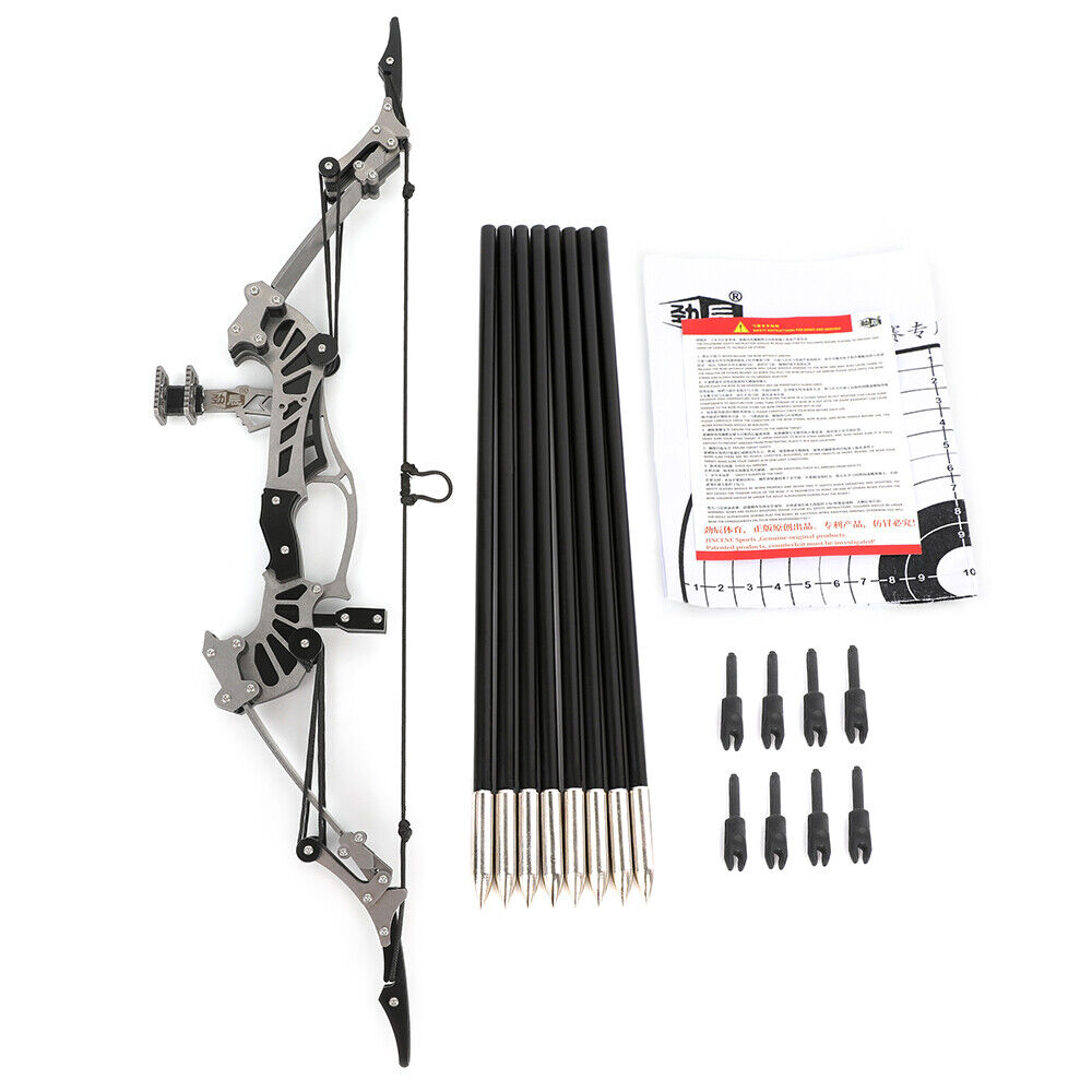 16" Mini Compound Bow Kit 16lbs Archery Gift Arrows Target Shooting Game Bow