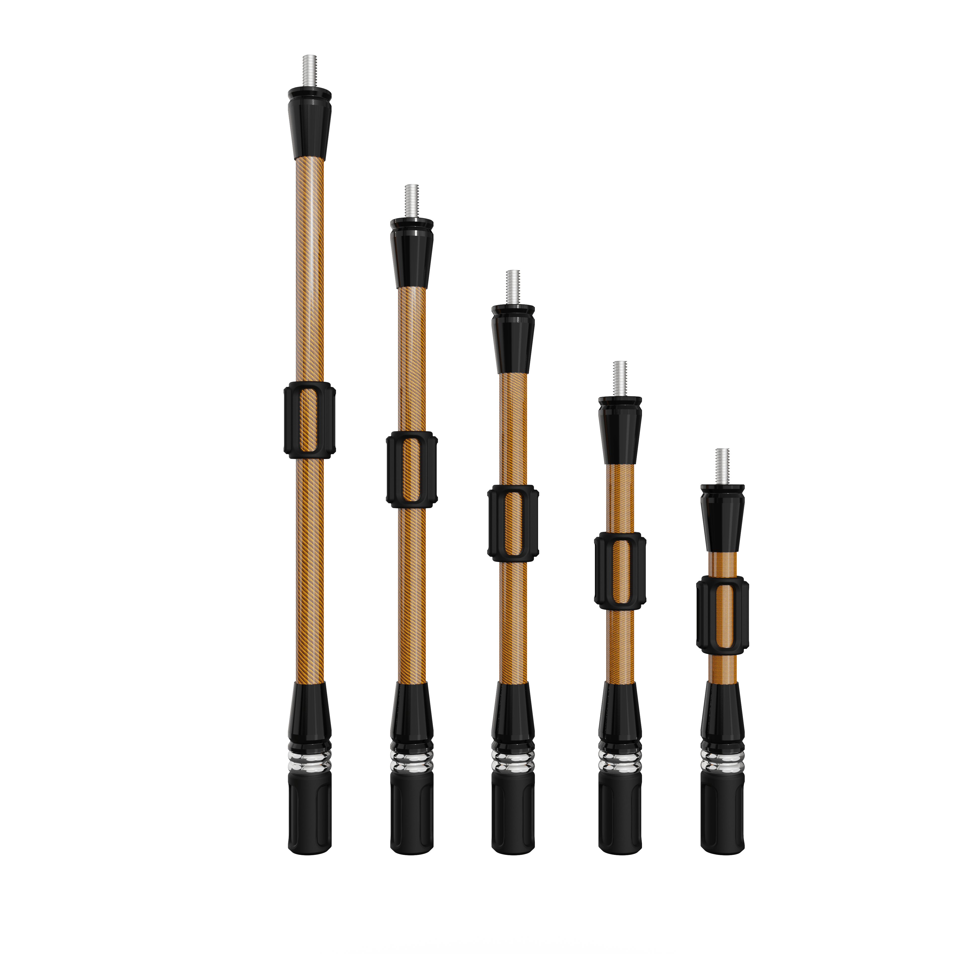 SHARROW Compound Bow Stabilizer Rod Carbon Fiber 6''/8"/10"/12"/15'' 