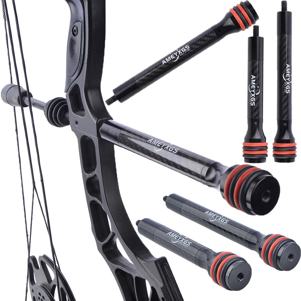 Carbon Fiber Balance Bar Rod 6" 8" 10" 12" Stabilizer Archery Compound Bow Hunt